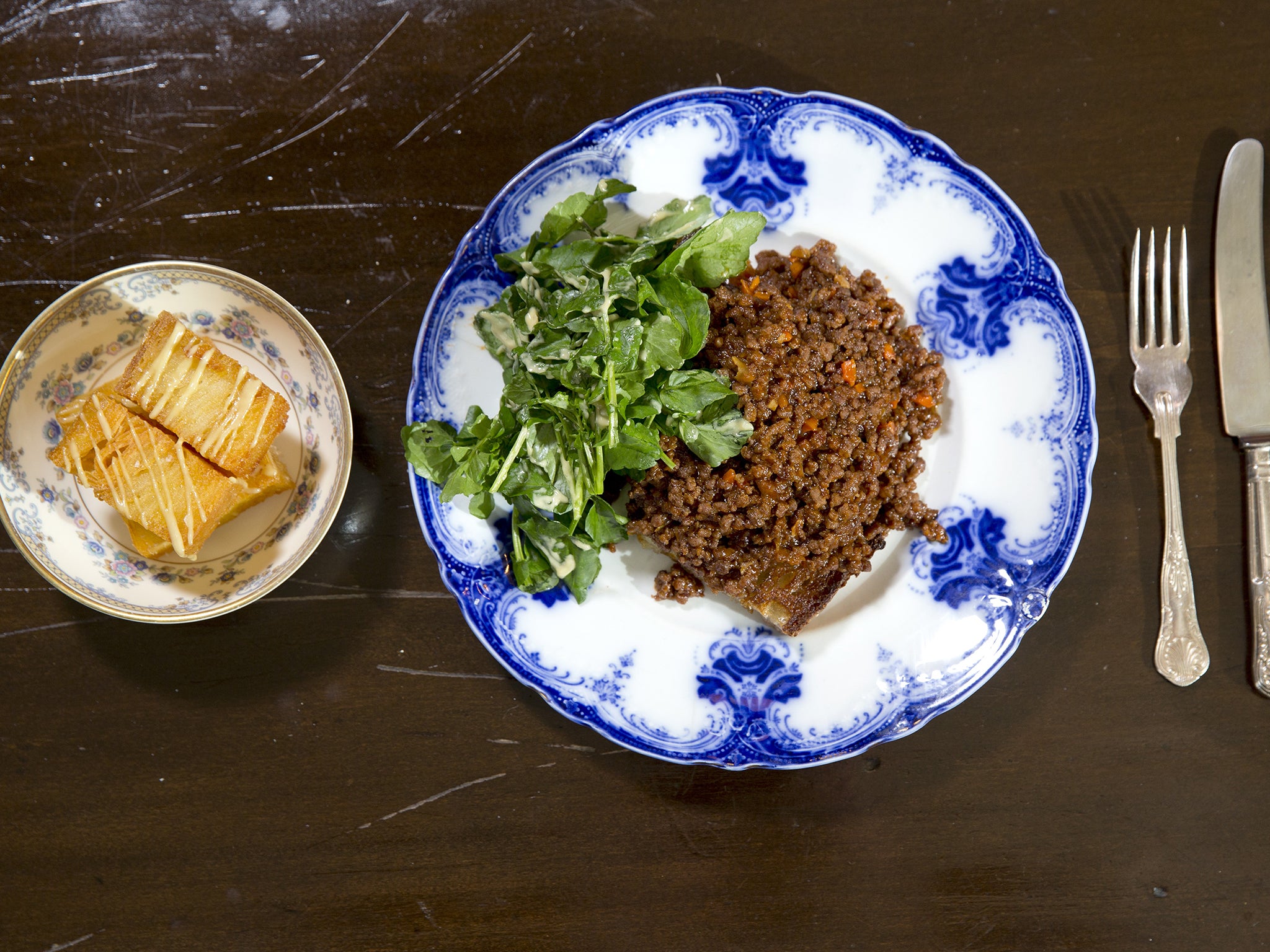 The Longhorn mince and dripping toast at The Quality Chop House in Farringdon, London