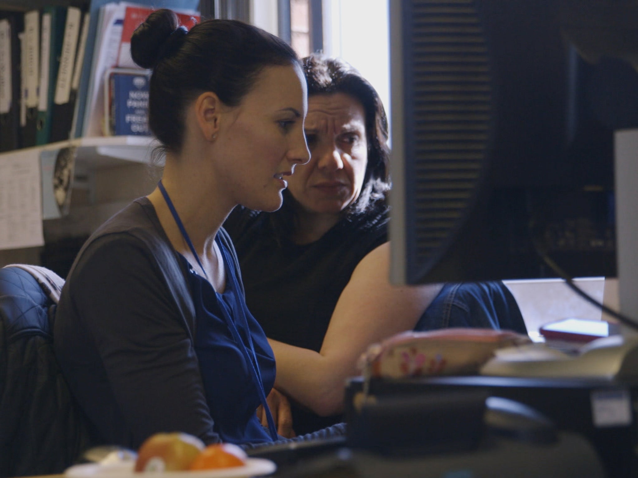 DCs Selena Humphreys (left) and Annie Fowler, who have to watch videos of sexual and child abuse, in ‘24 Hours in Police Custody’