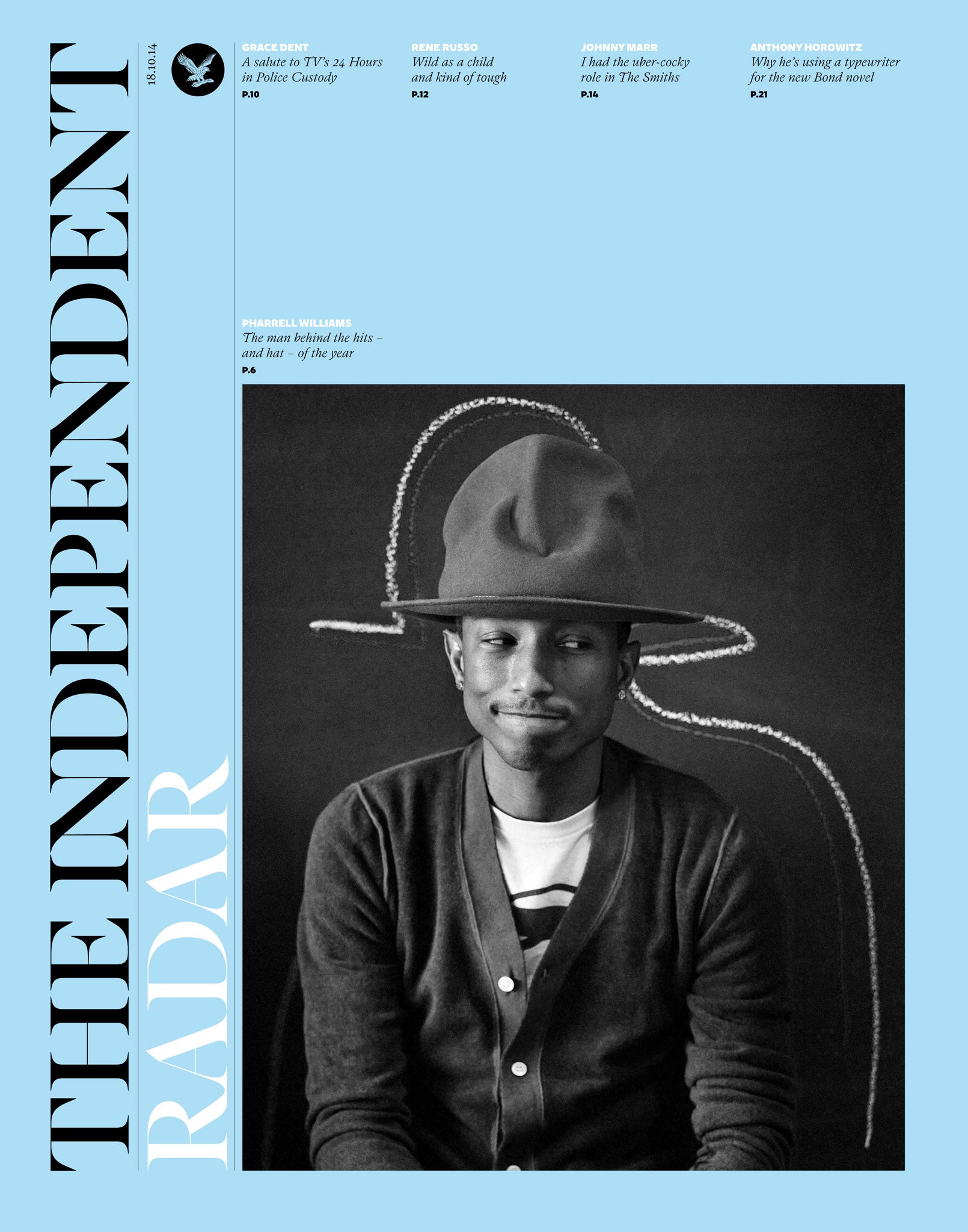 Read the full interview with Pharrell Williams on Saturday