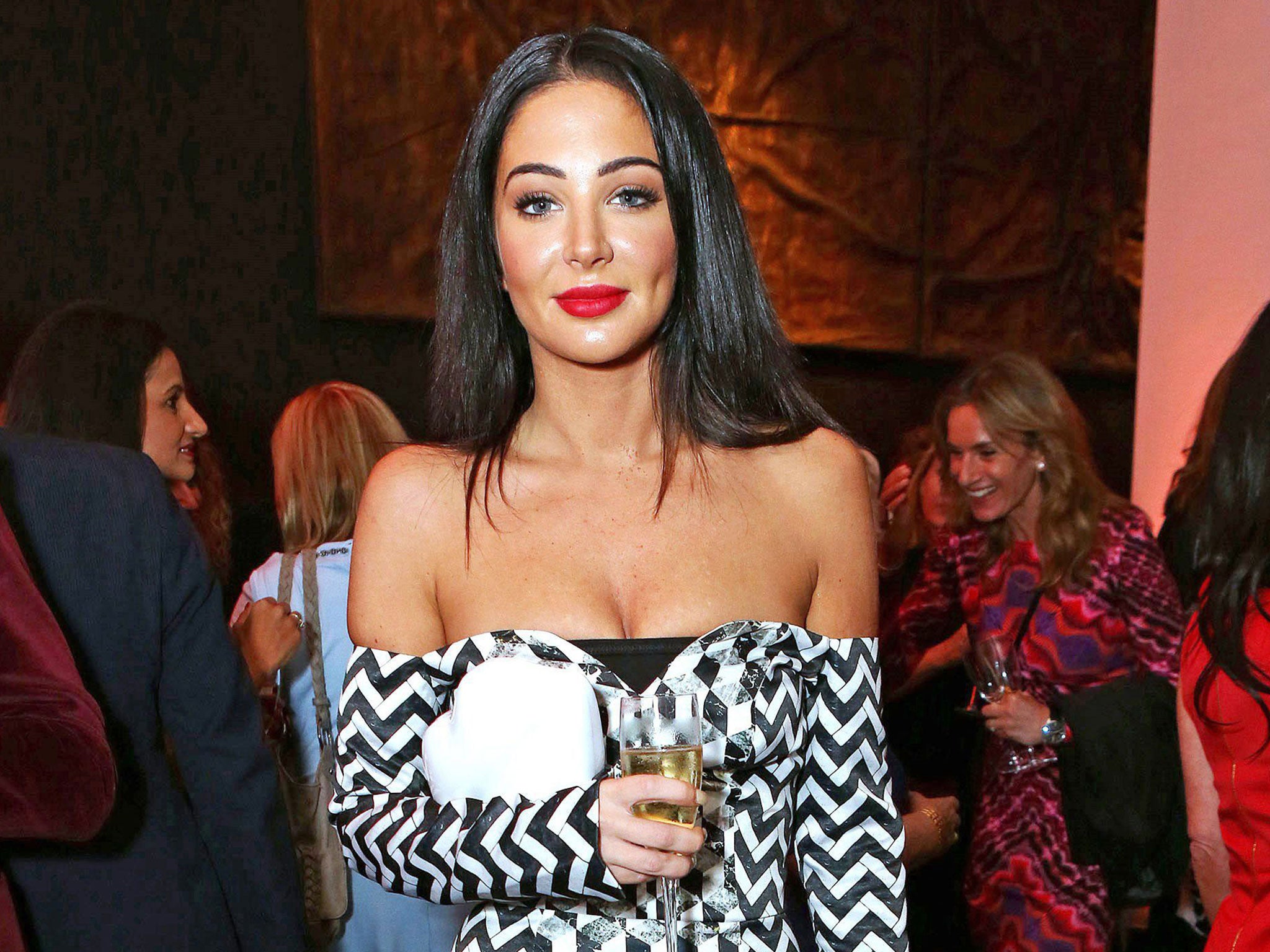 Tulisa Contostavlos at Jonathan Shalit's OBE party