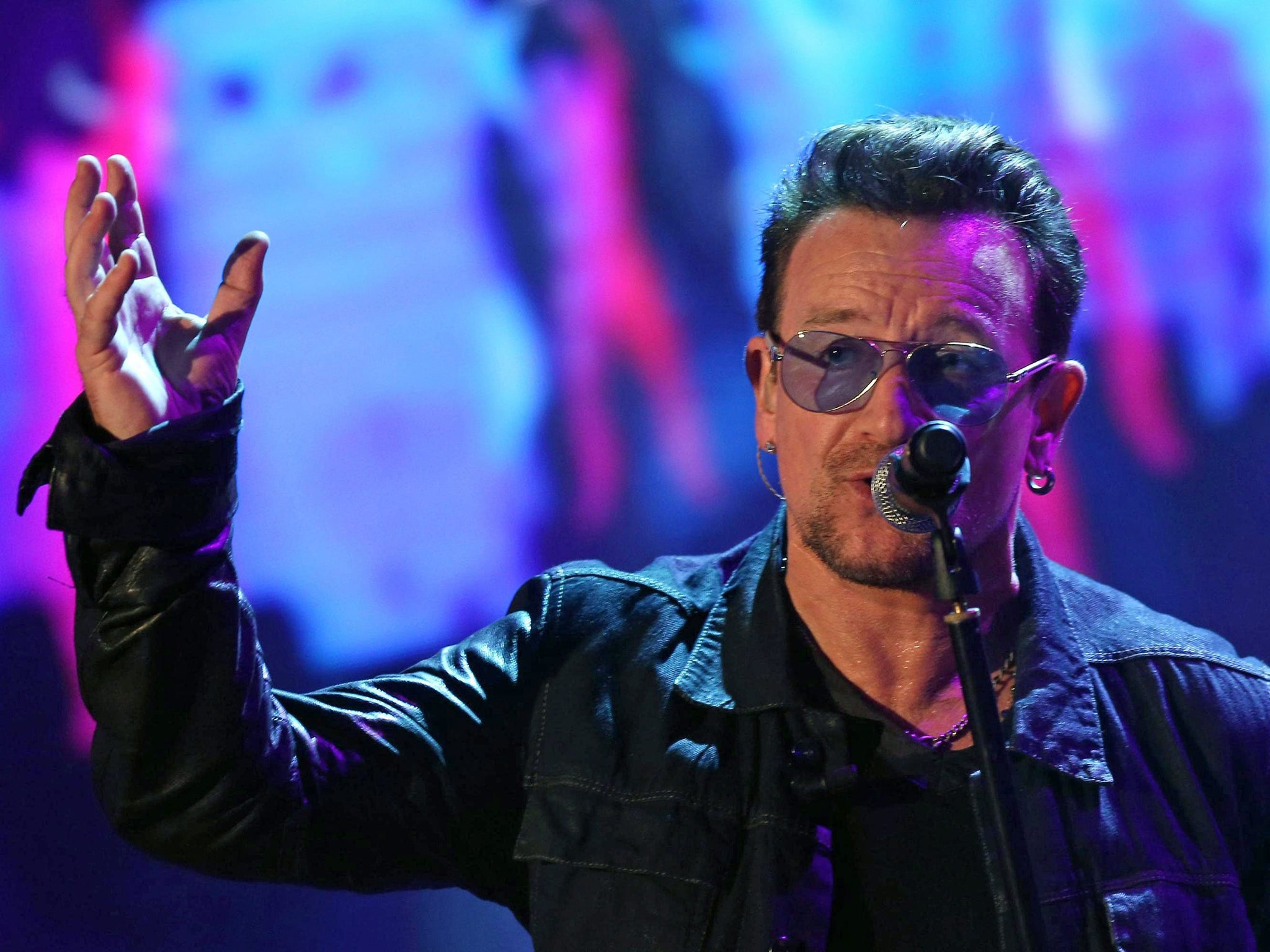 Bono said he receives good treatments for his eye condition