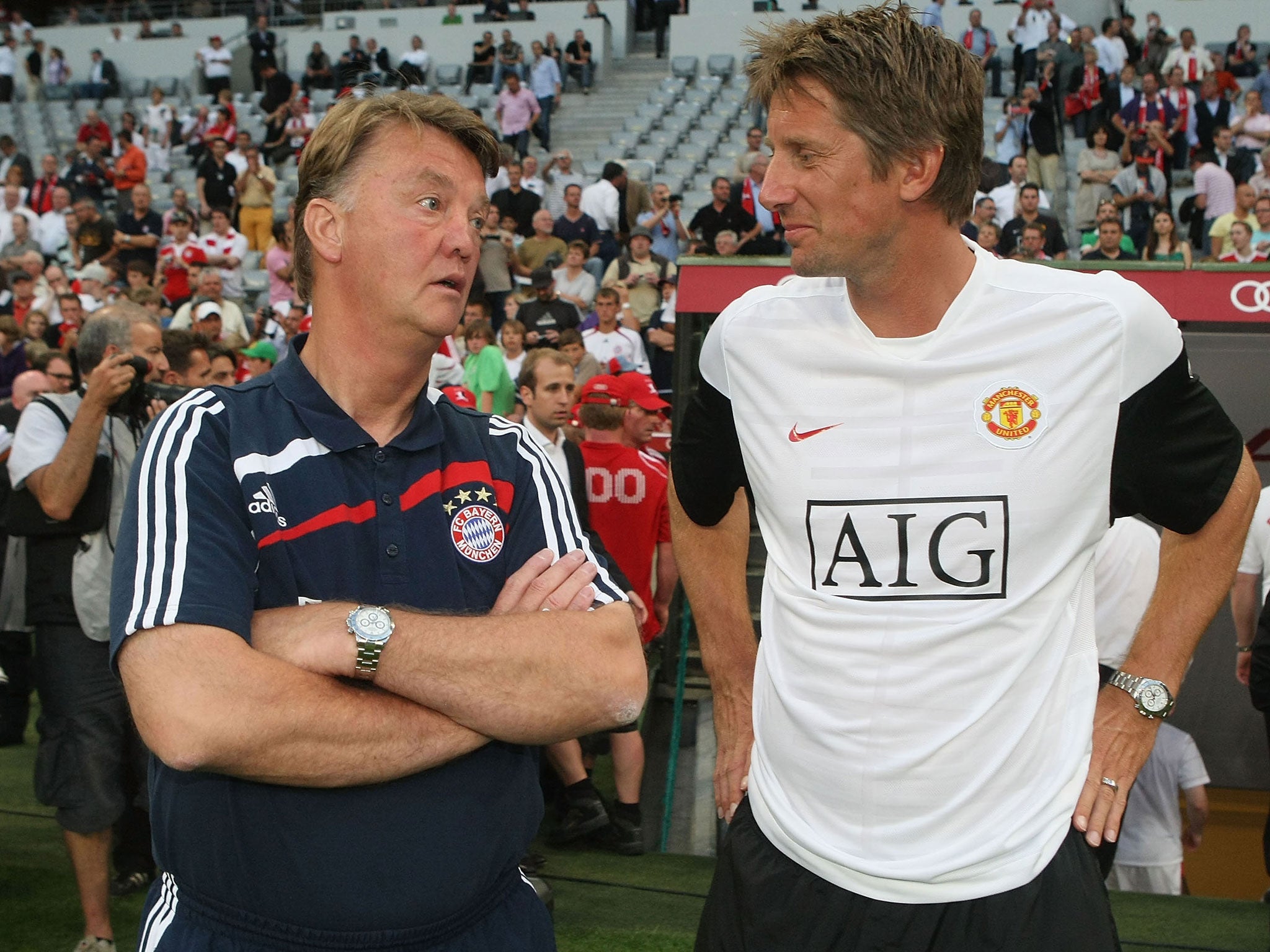 Louis van Gaal managed Van der Sar at Ajax