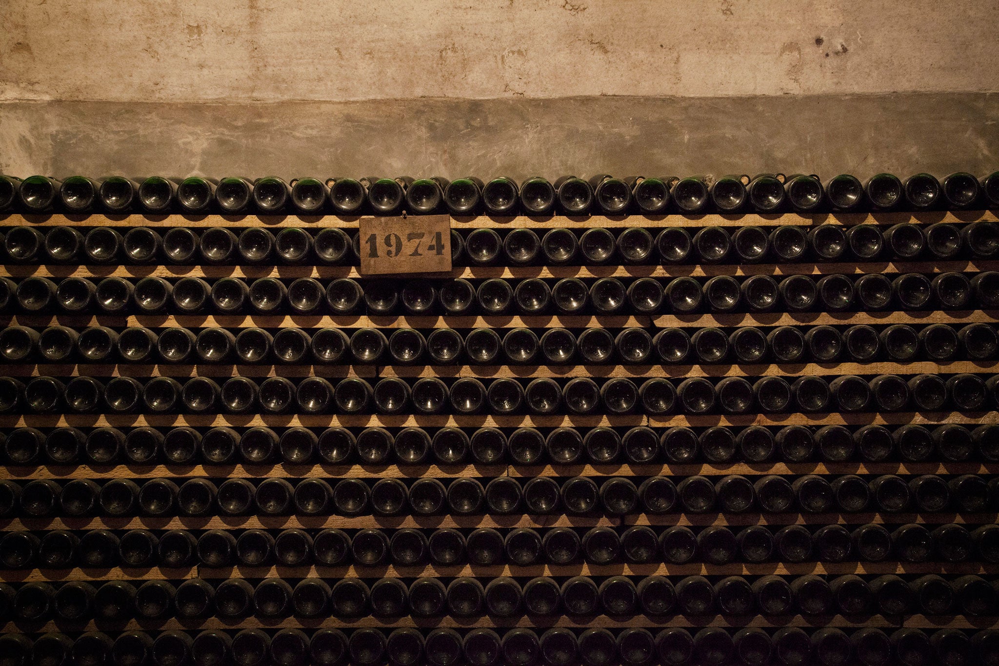 Frescobaldi wine ages in the cellars