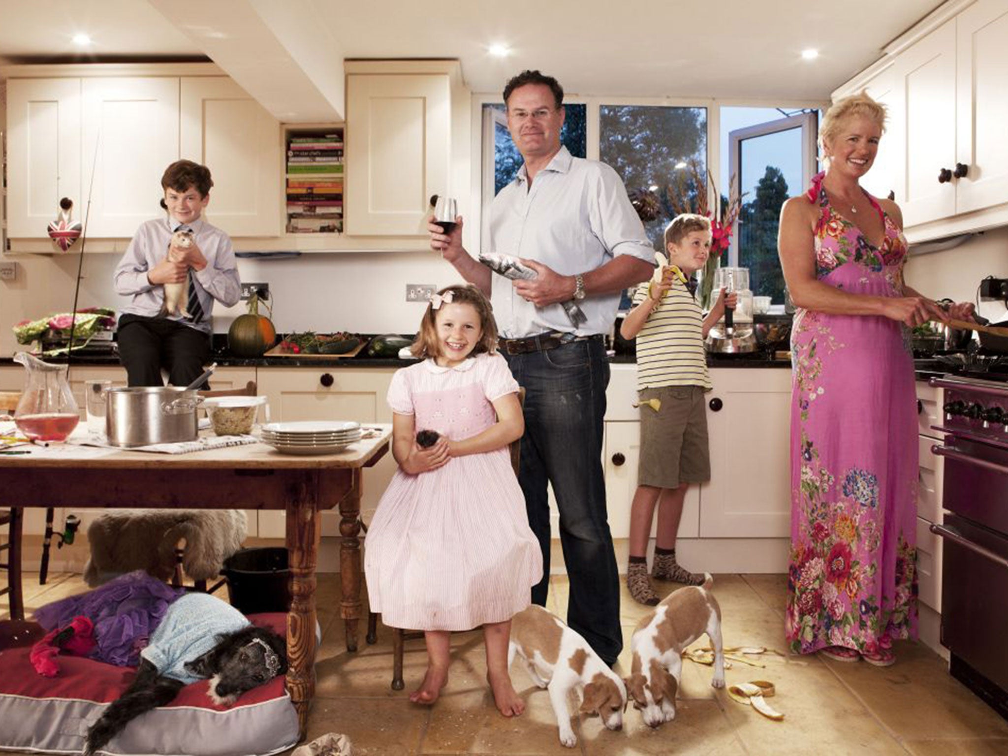 Meal time in the Garbutt home, as depicted in The Kitchen, shows British attitudes to food