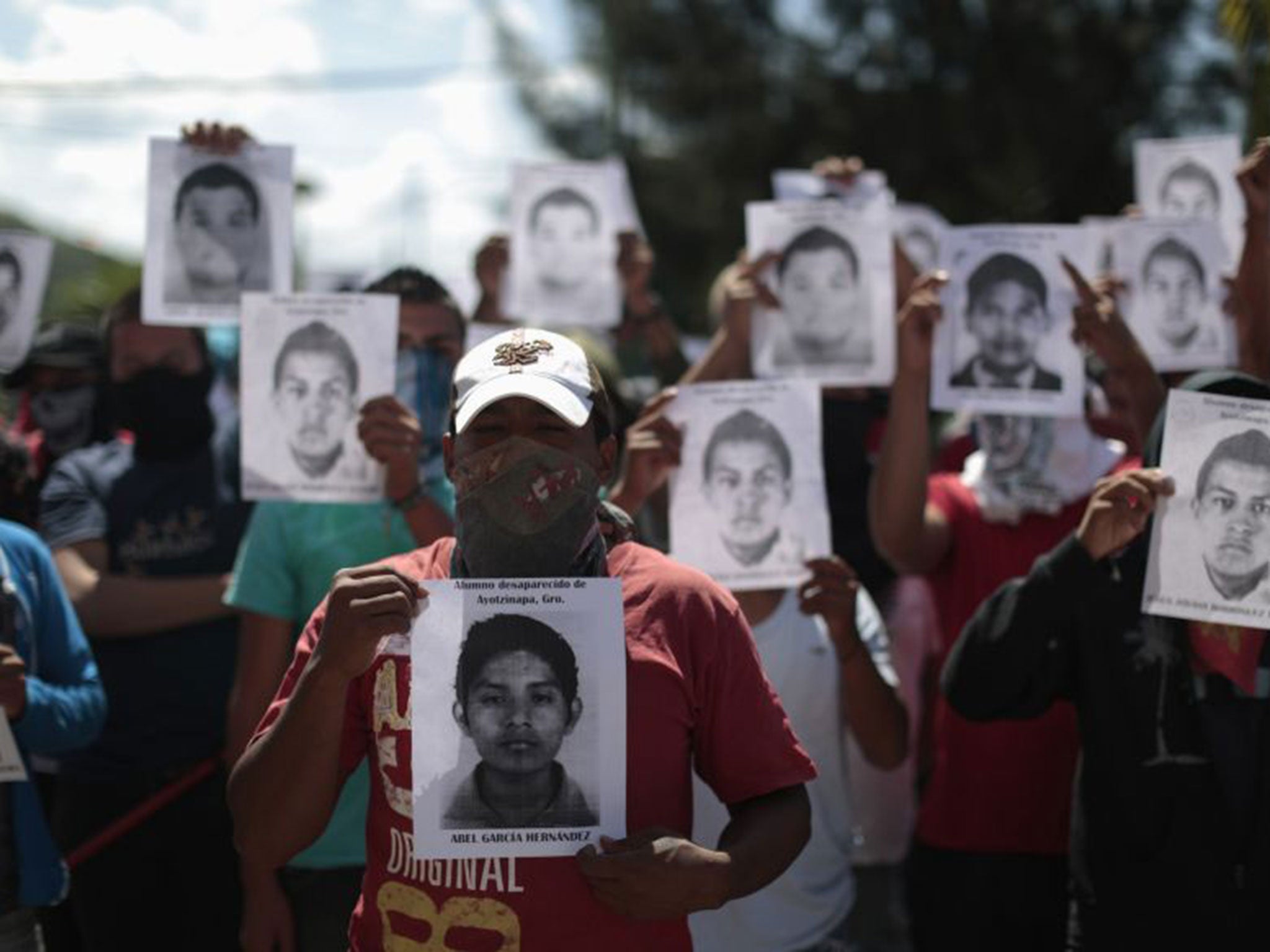 A vigil was held for the disappearance of the 43 students