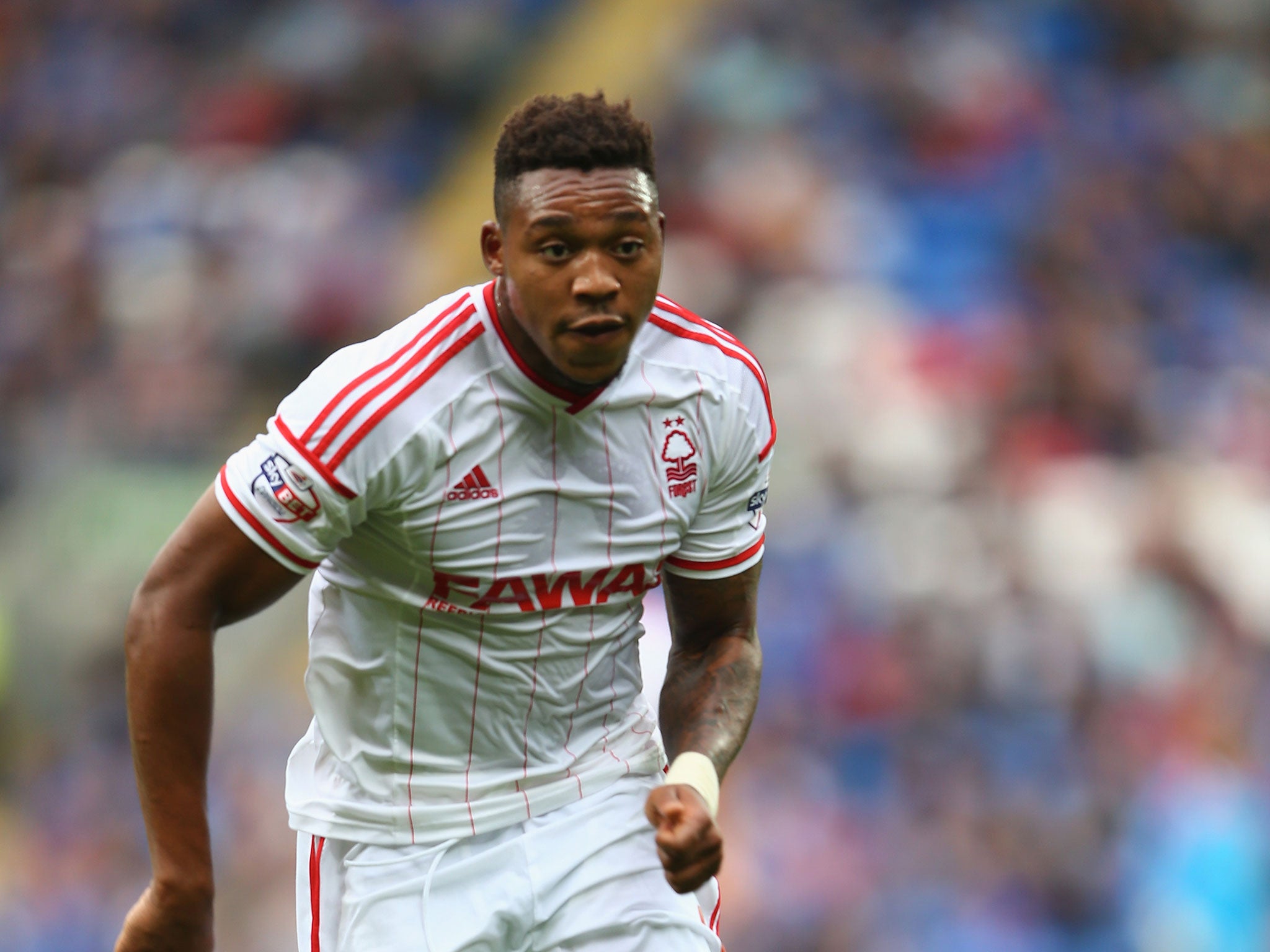 Nottingham Forest striker Britt Assombalonga