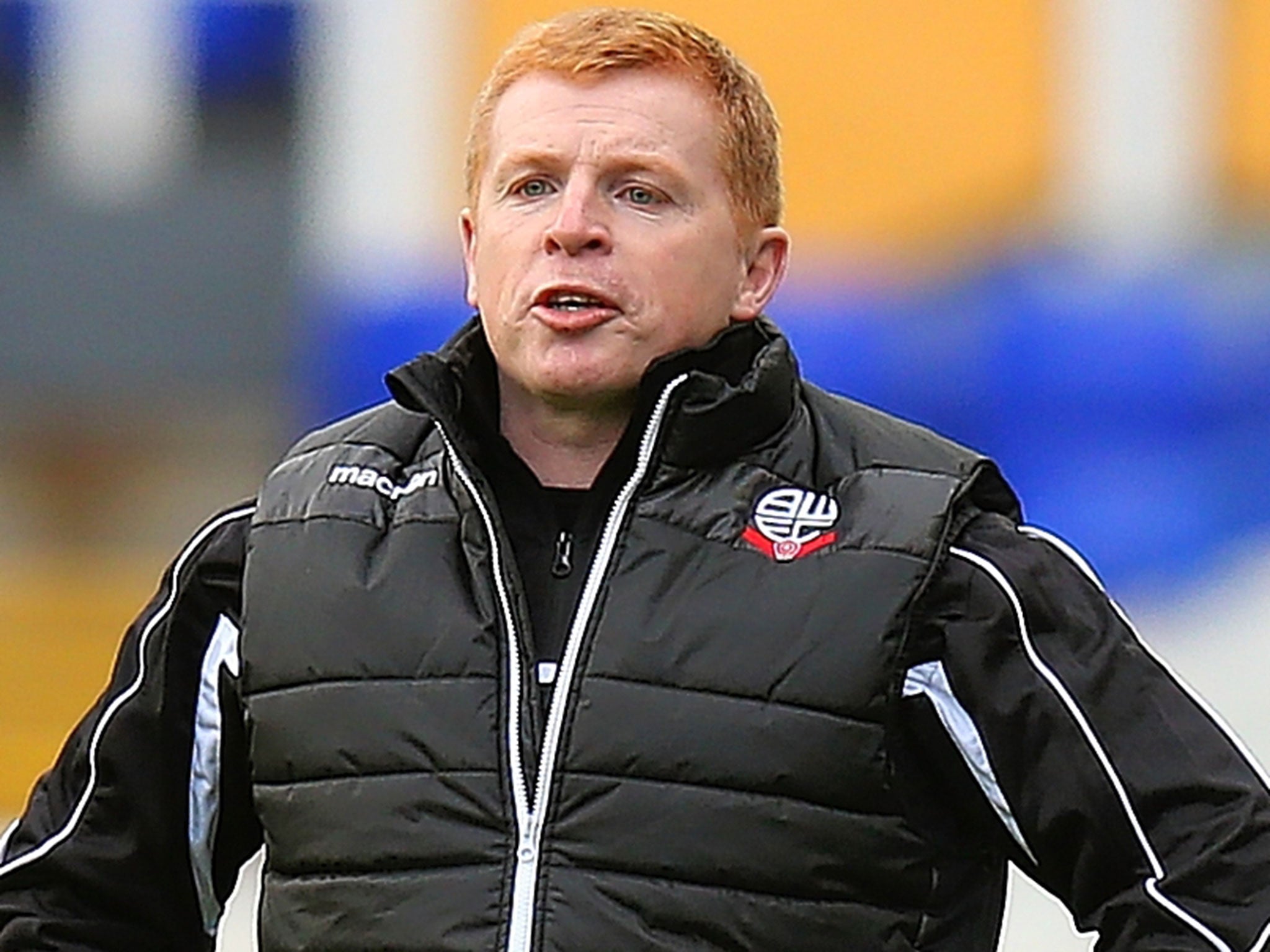 Bolton manager Neil Lennon