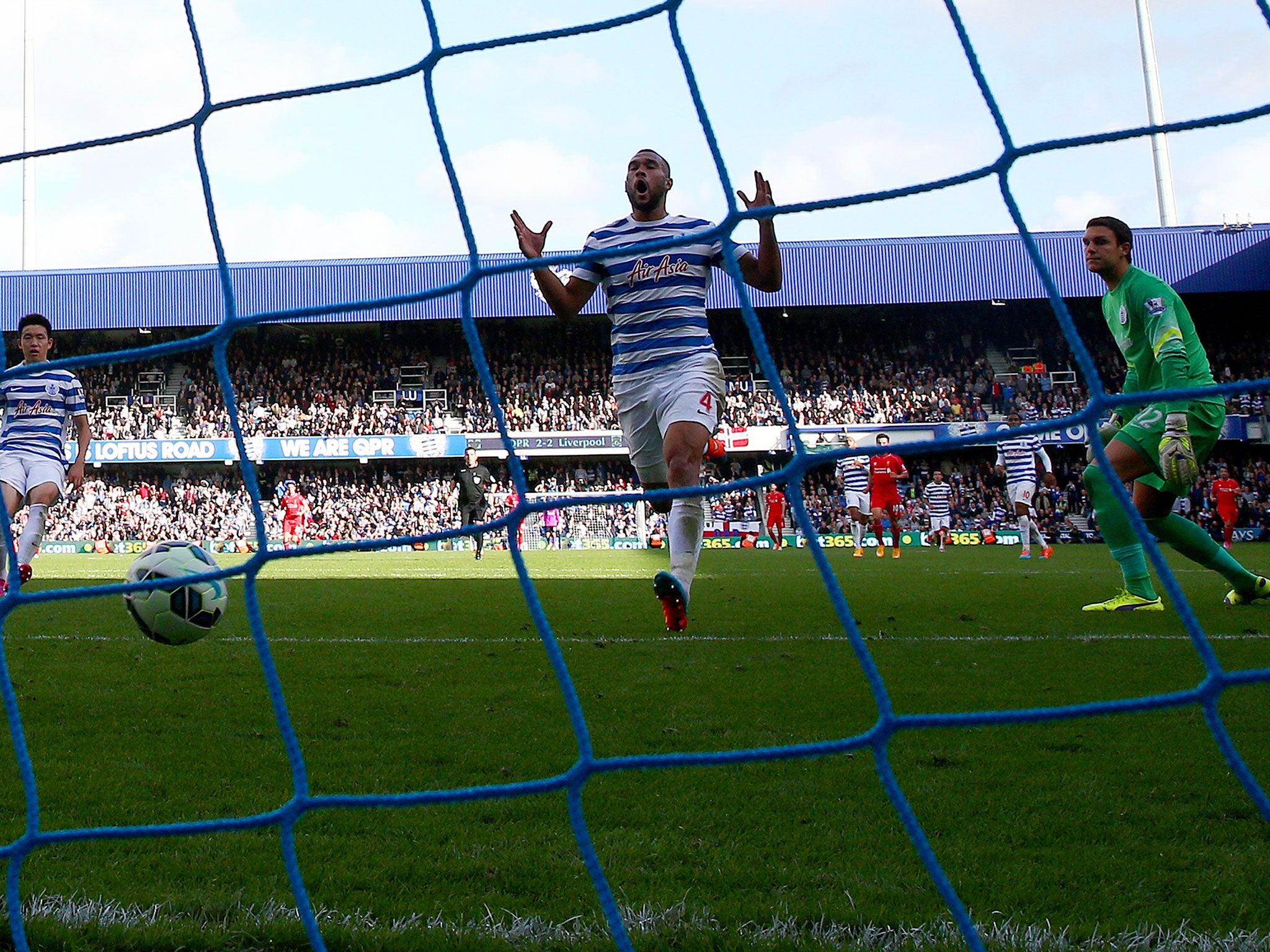 Caulker watches his 95th-minute own goal roll in