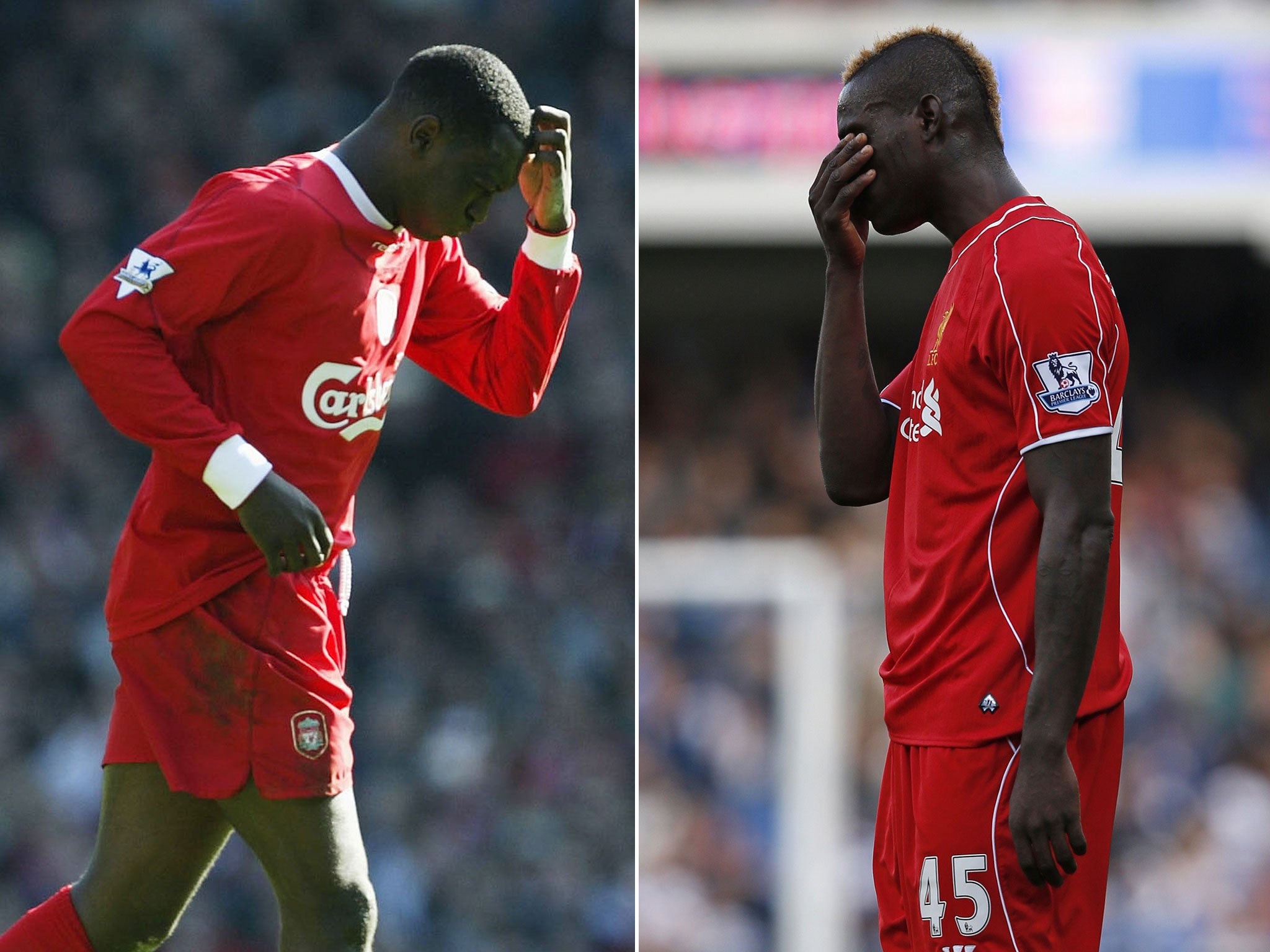 Emile Hesky (left) and Mario Balotelli