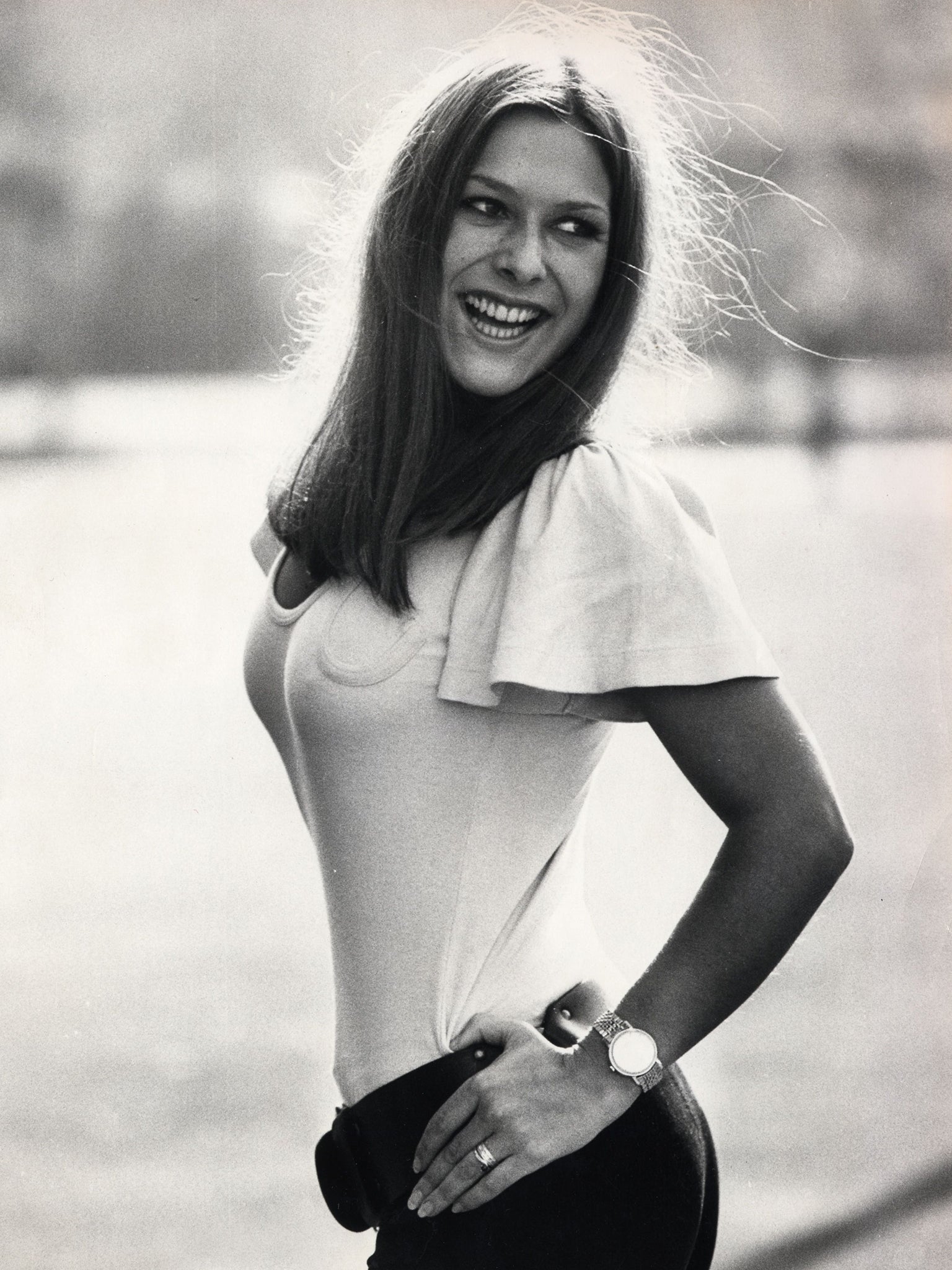 Actress Lynda Bellingham on 4 October 1972