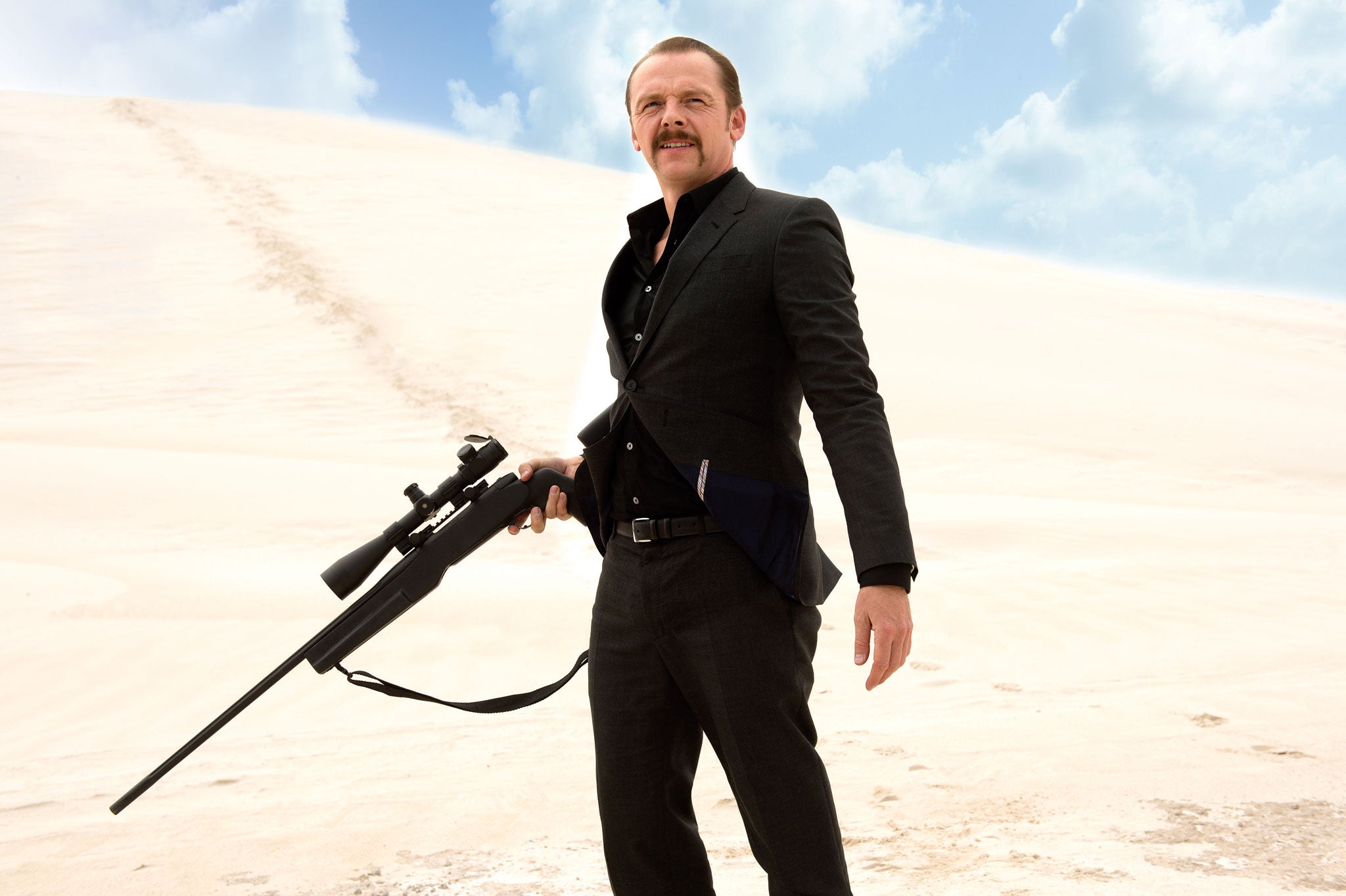 Simon Pegg in Kill Me Three Times