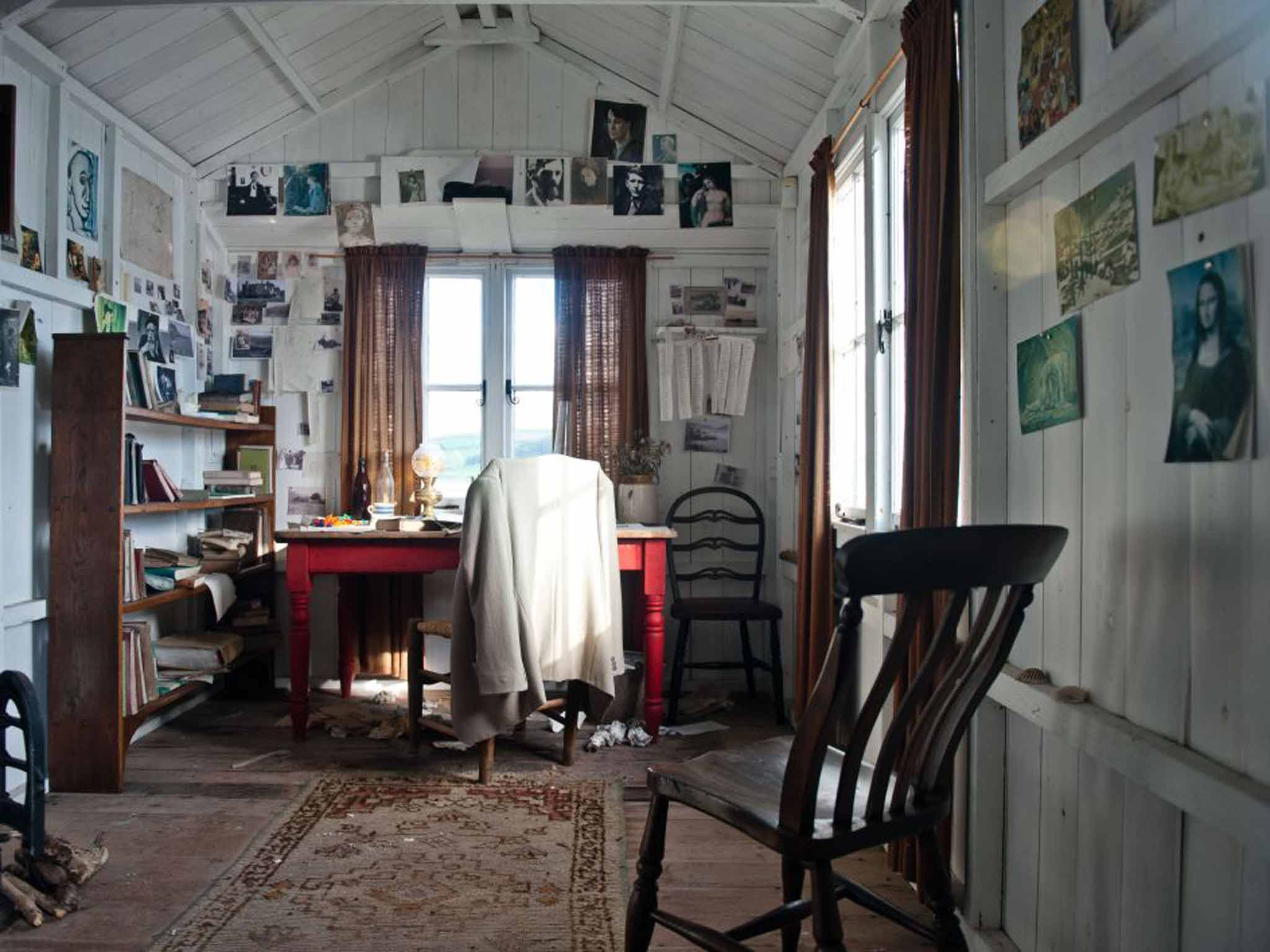 The writing shed in which Dylan Thomas worked