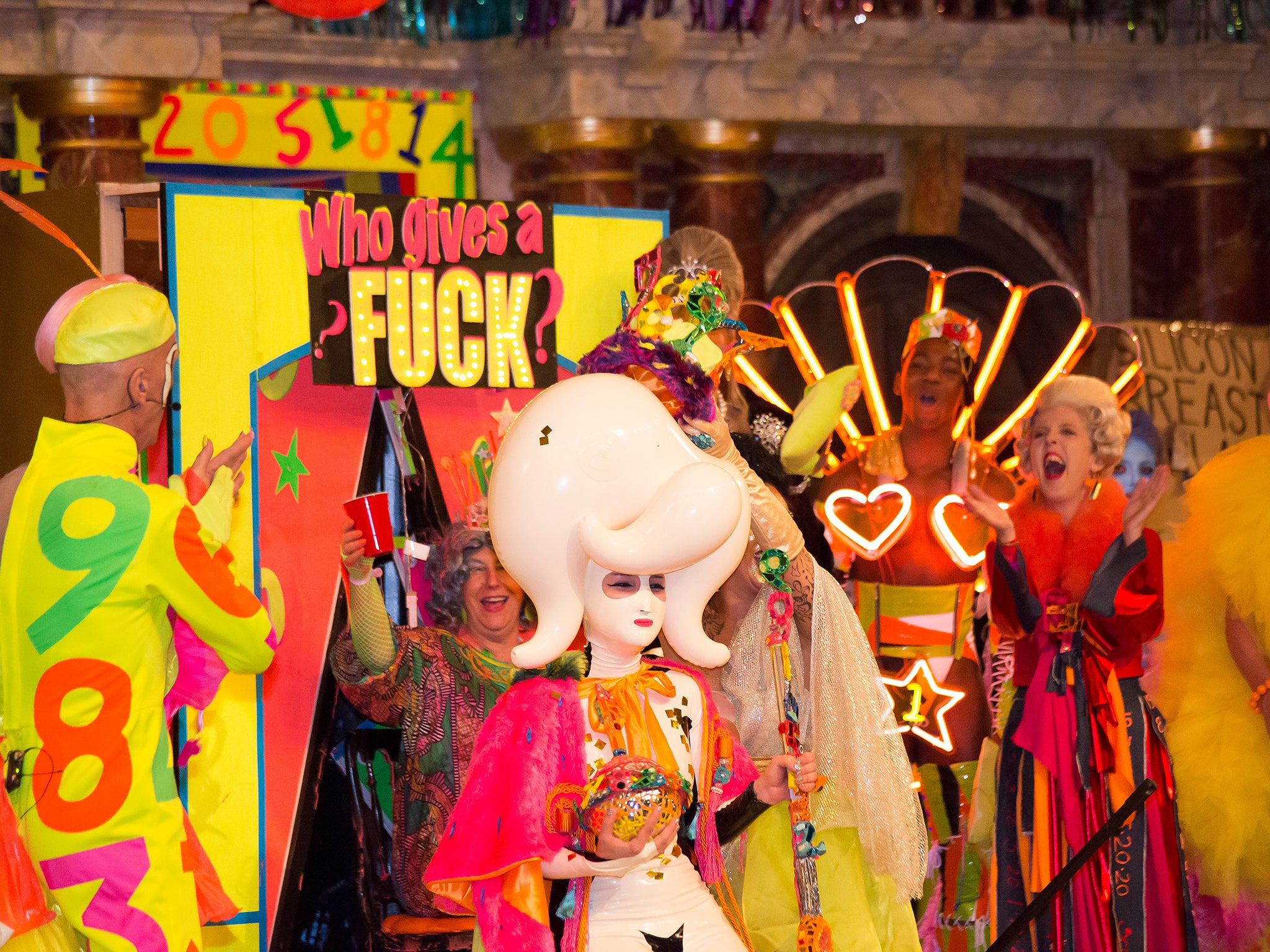 The winner of The Alternative Miss World 2014: Miss Zero + (Sasha Frolova).