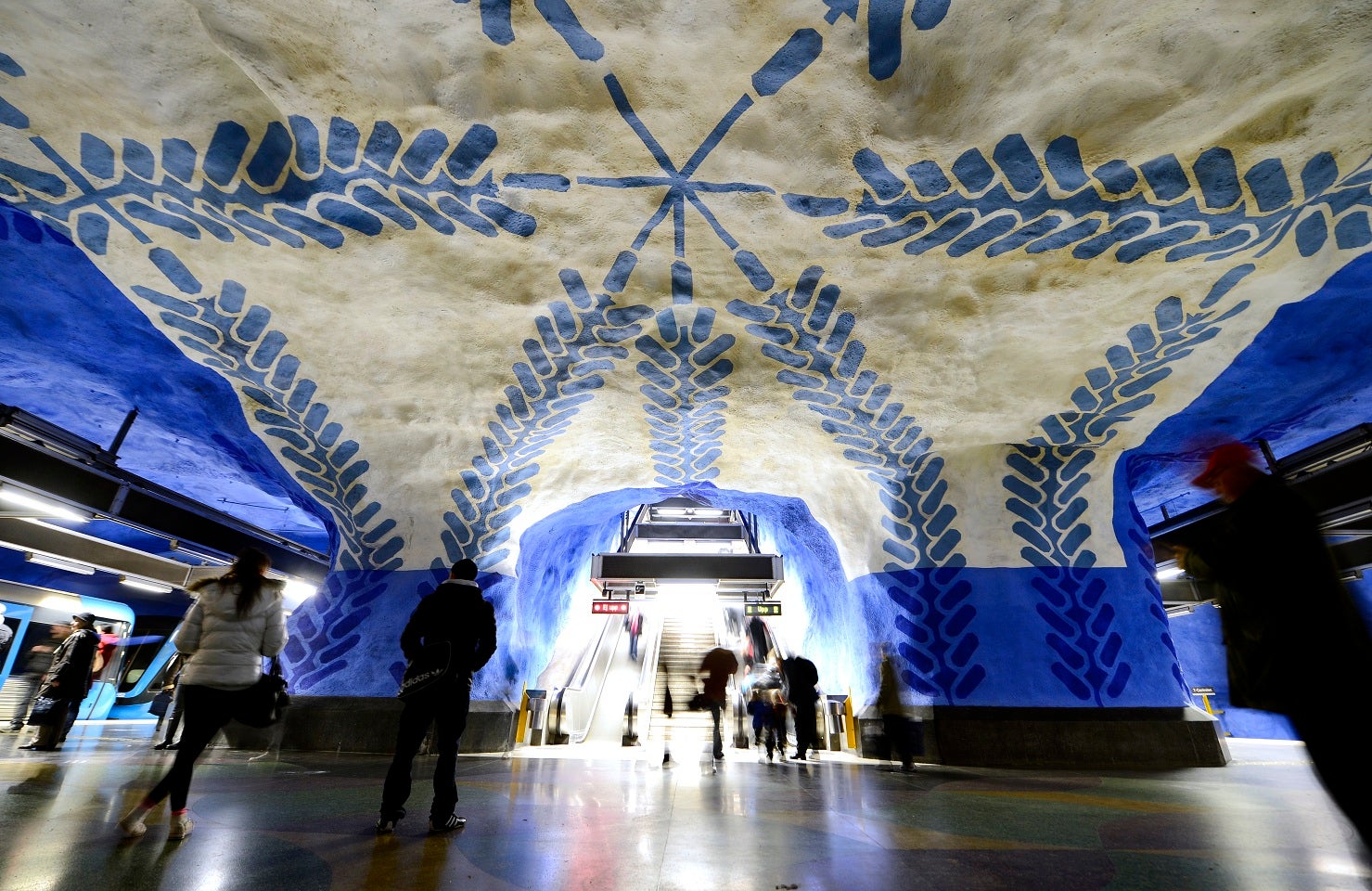 T-Centralen station, decorated in 1975 by Per Olof Ultvedt.