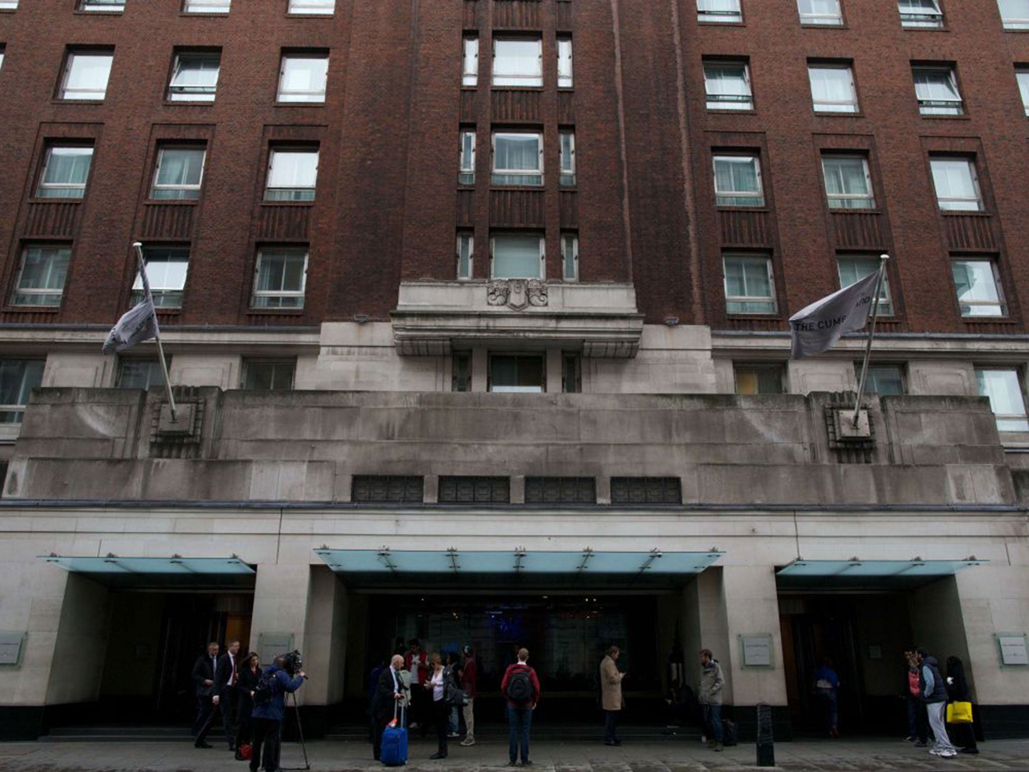 Scene of the crime: The Cumberland hotel in central London