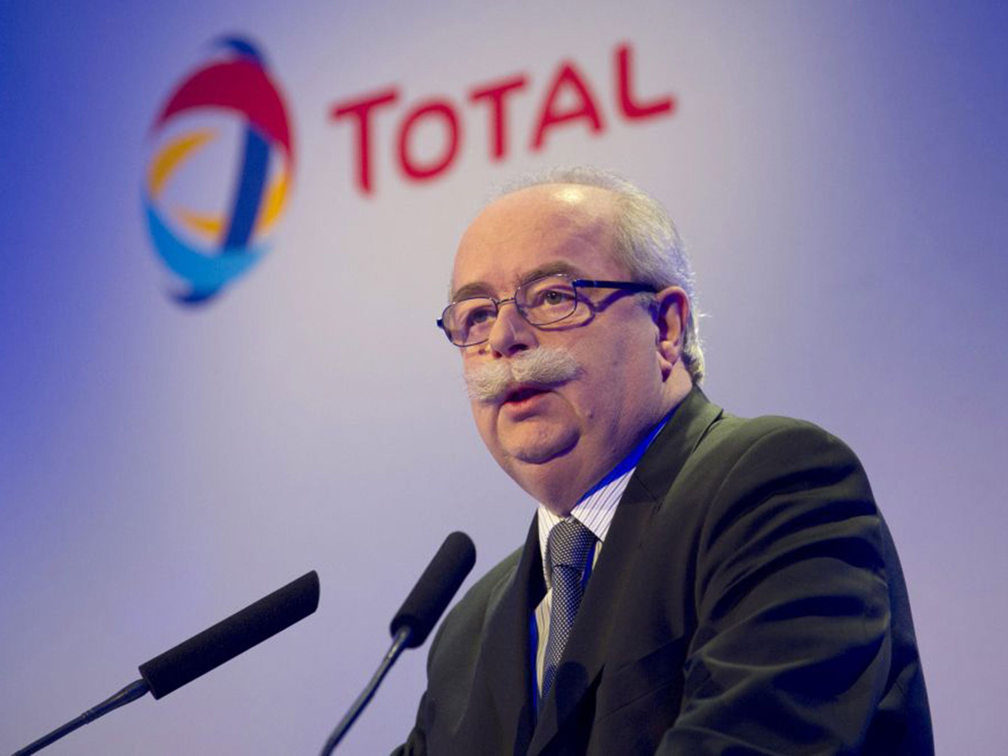 De Margerie in 2011: he increased Total’s reserves life nearly every year of his leadership (EPA)