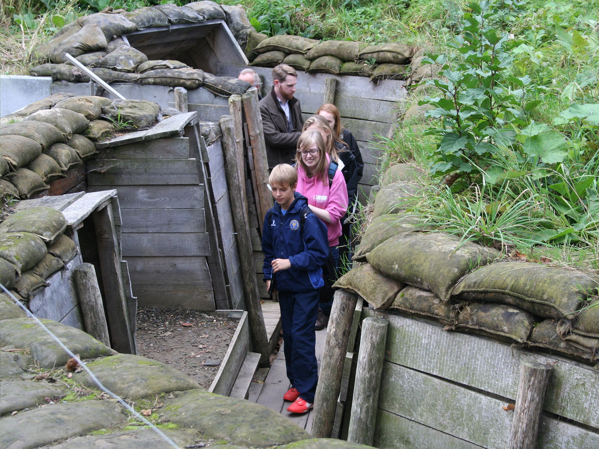 A school visit to the trenches