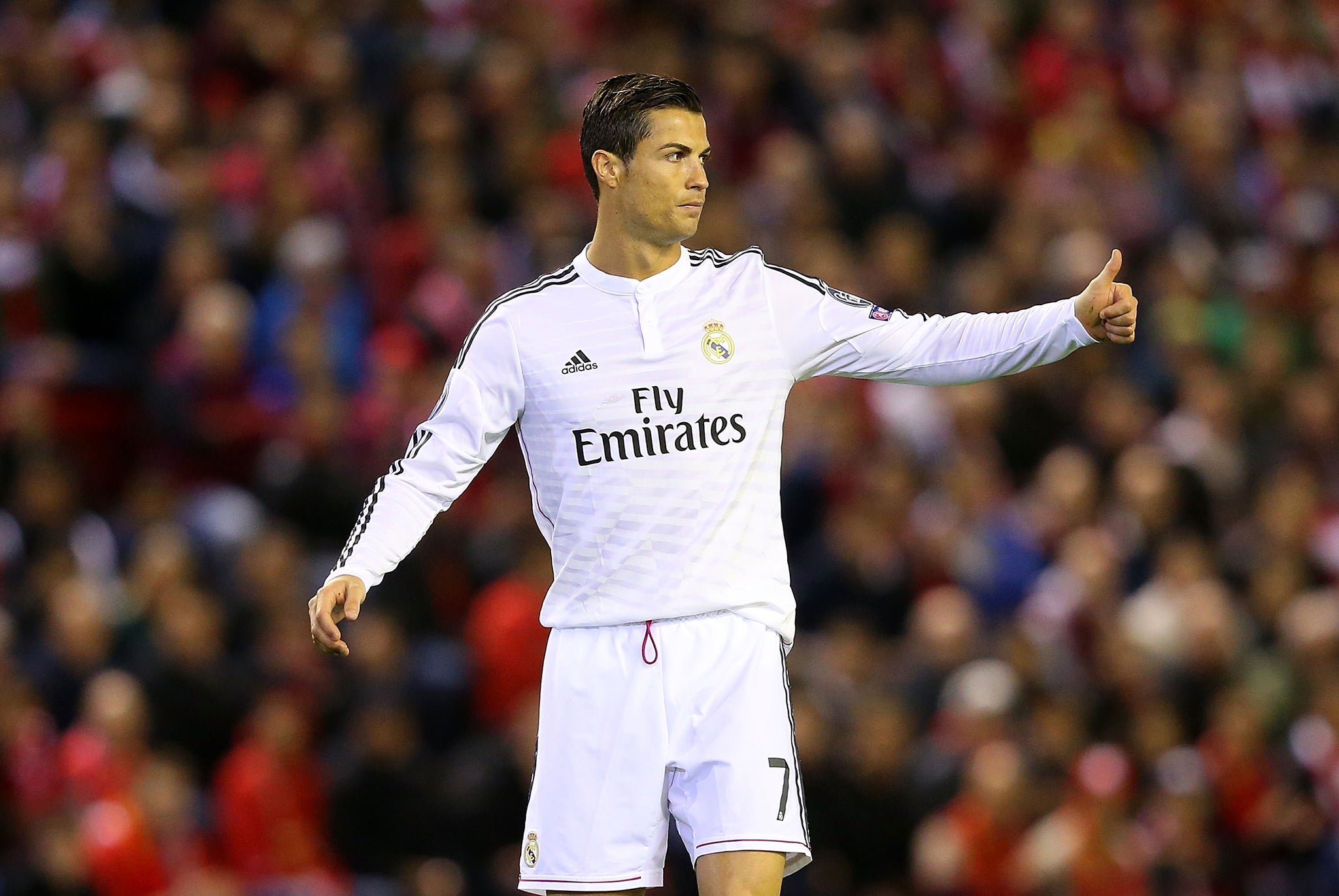 Cristiano Ronaldo at Anfield