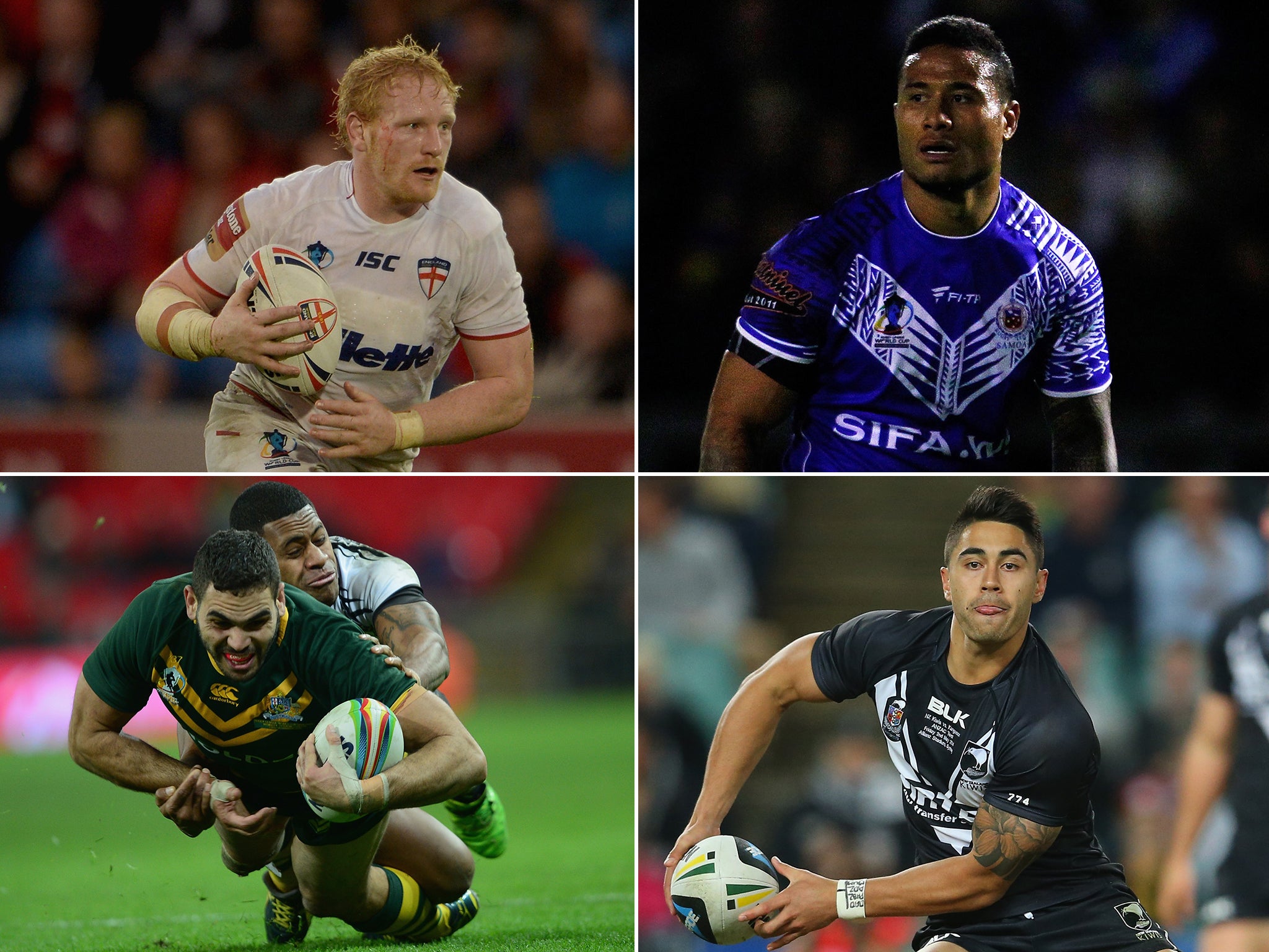 Clockwise from top left: James Graham, Ben Roberts, Shaun Johnson and Greg Inglis