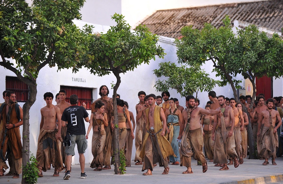 Game of Thrones extras leave the bullring in Osuna