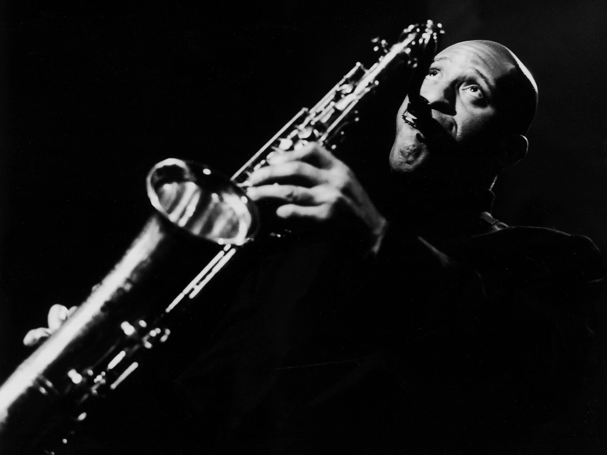 A photograph taken by David Redferm of Sonny Rollins