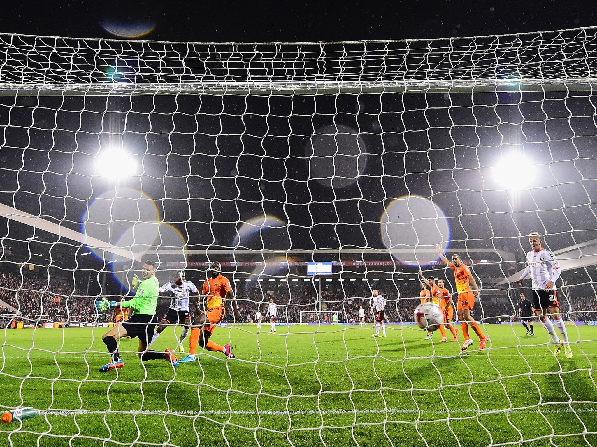 Hugo Rodallega scored twice for Fulham