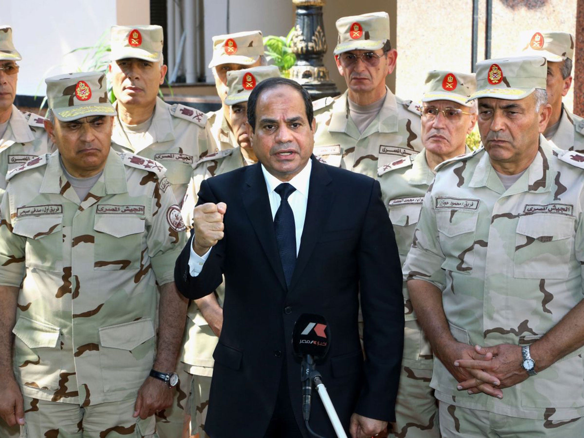 President Abdel Fattah al-Sisi has vowed to take drastic measures to uproot the militants