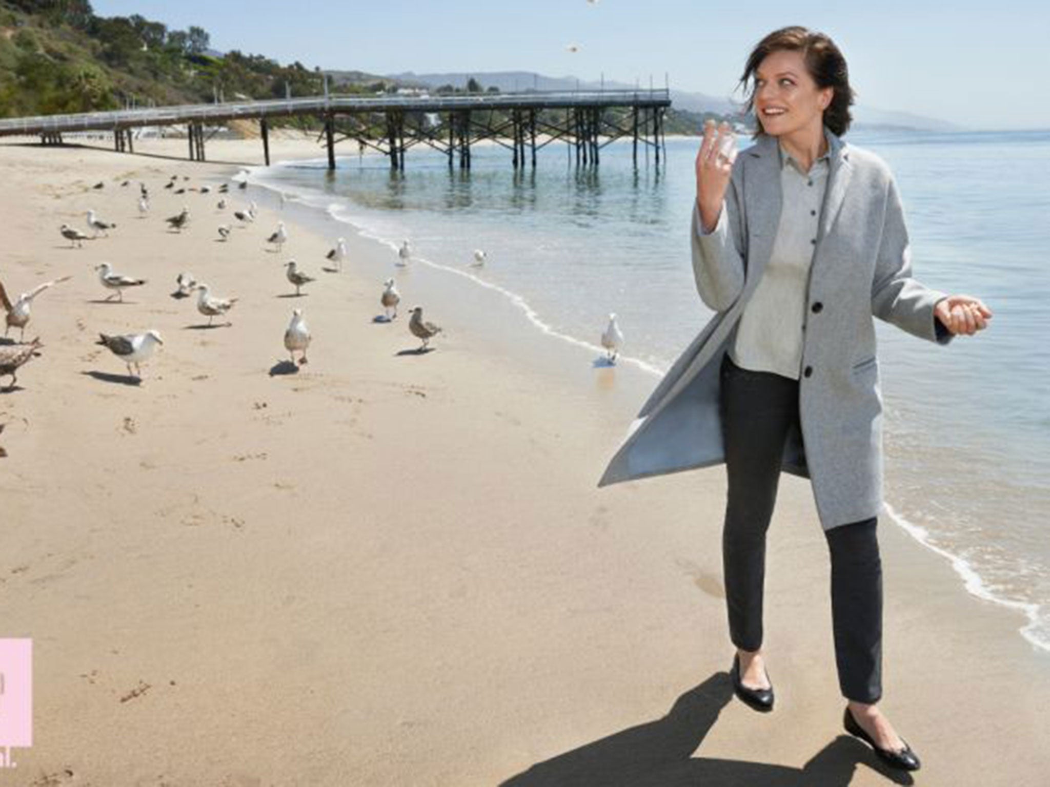 The settings for the latest advertising campaign– such as this seagull-dotted beach – were anonymous and everyday