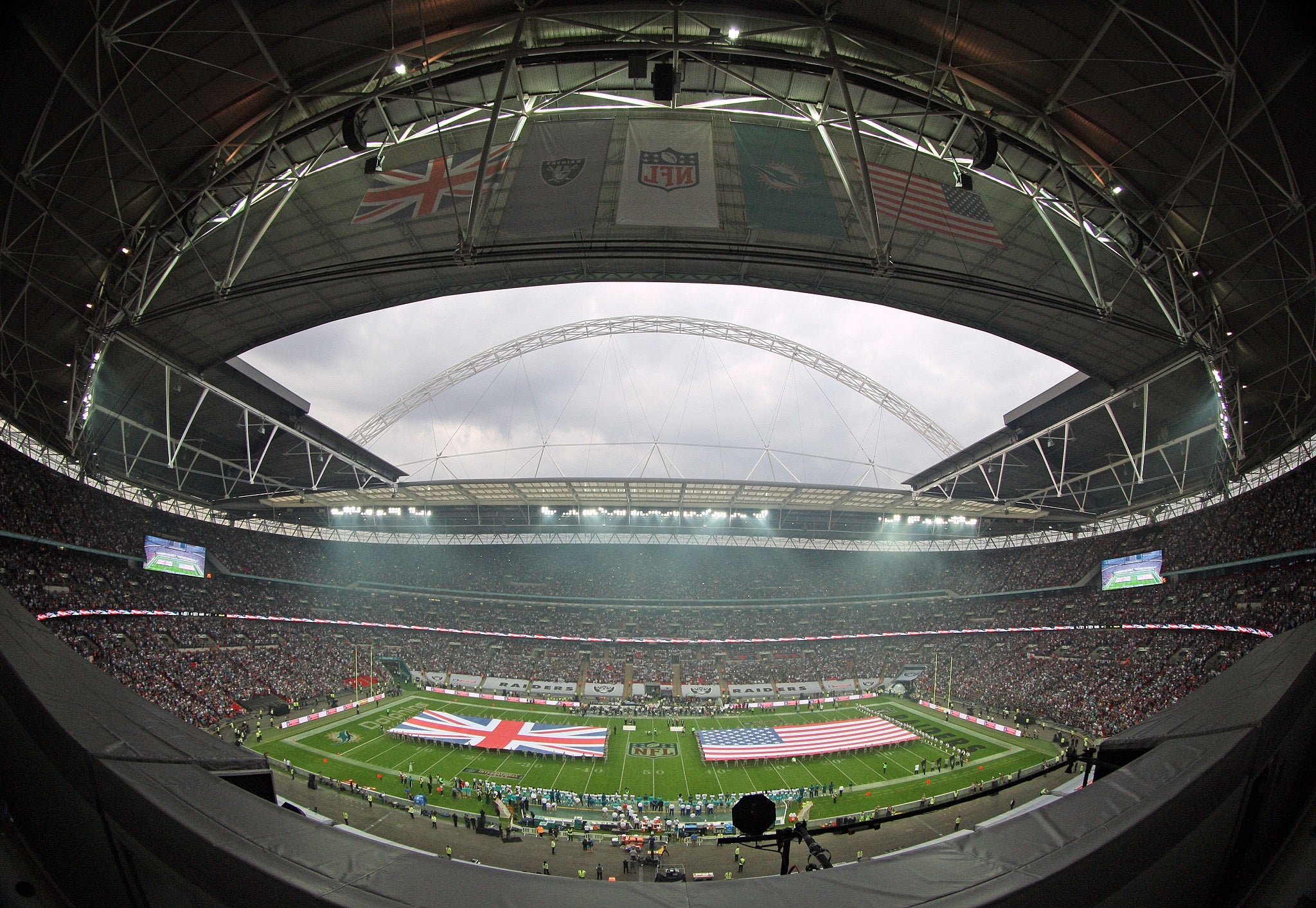 A view of the NFL International Series at Wembley Stadium