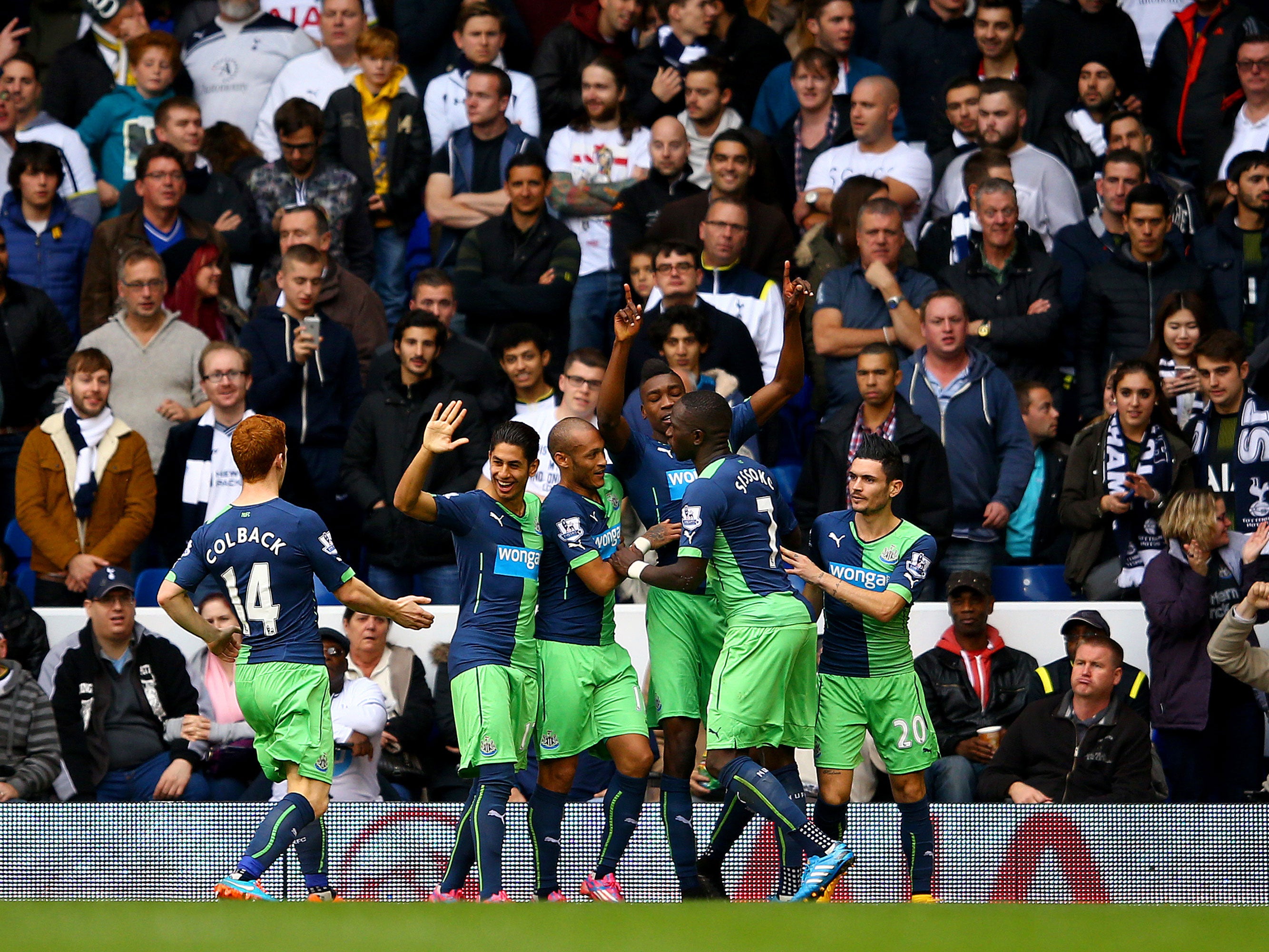 Sammy Ameobi celebrates his equalising goal