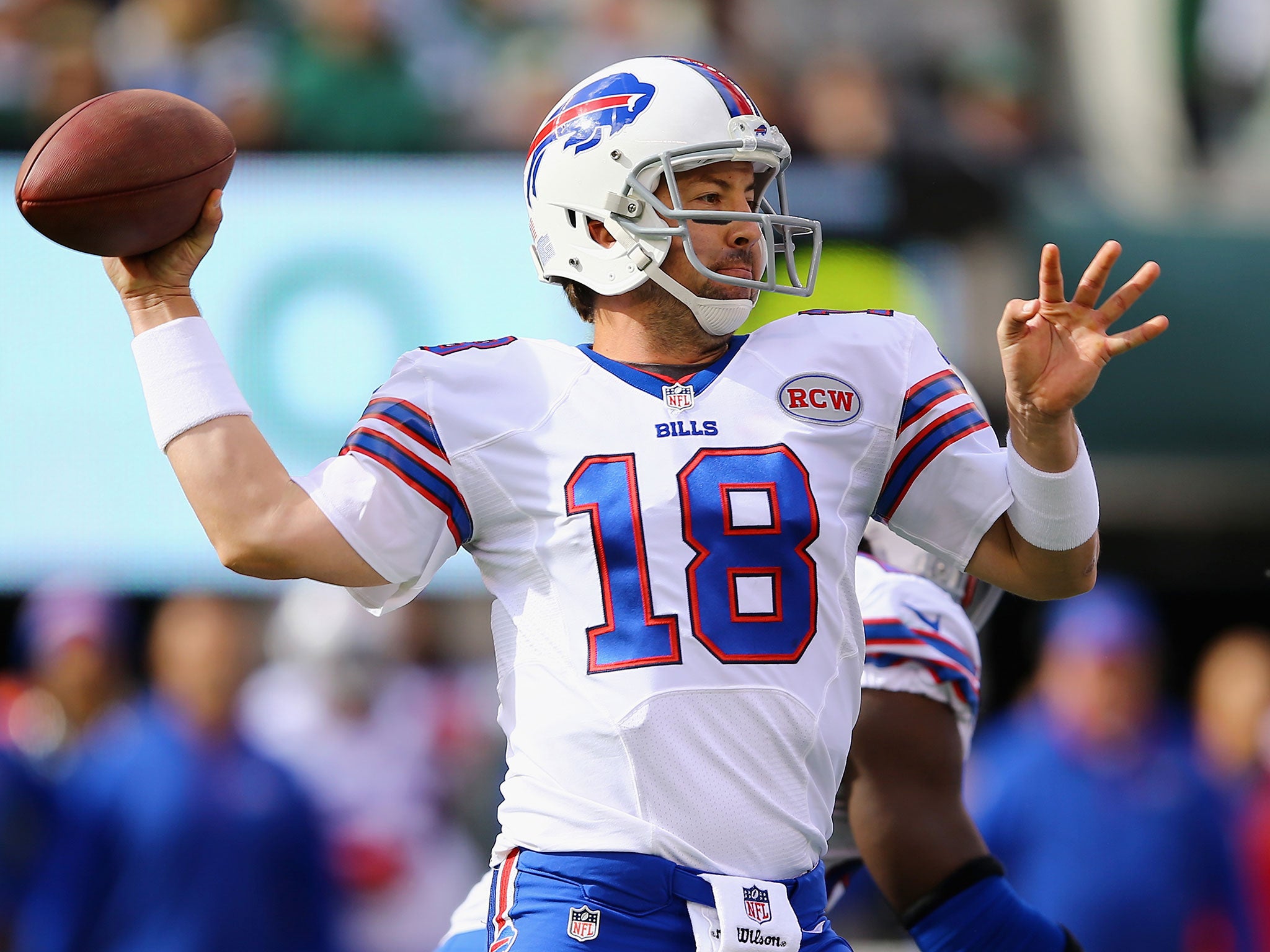 Kyle Orton laid on four touchdown passes for the Bills in their victory over the Jets