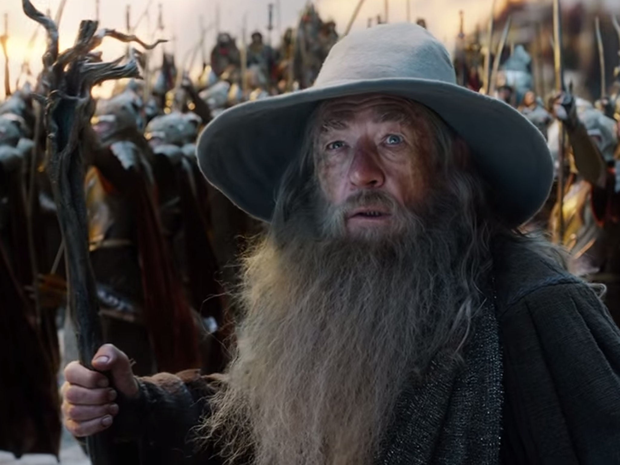 Ian McKellen as Gandalf in the forthcoming film