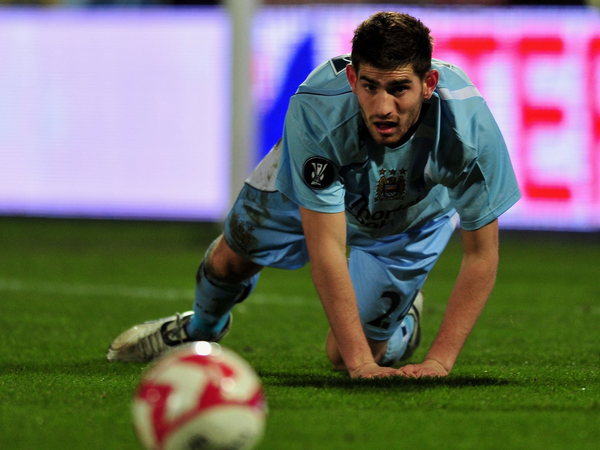 Ched Evans at Manchester City