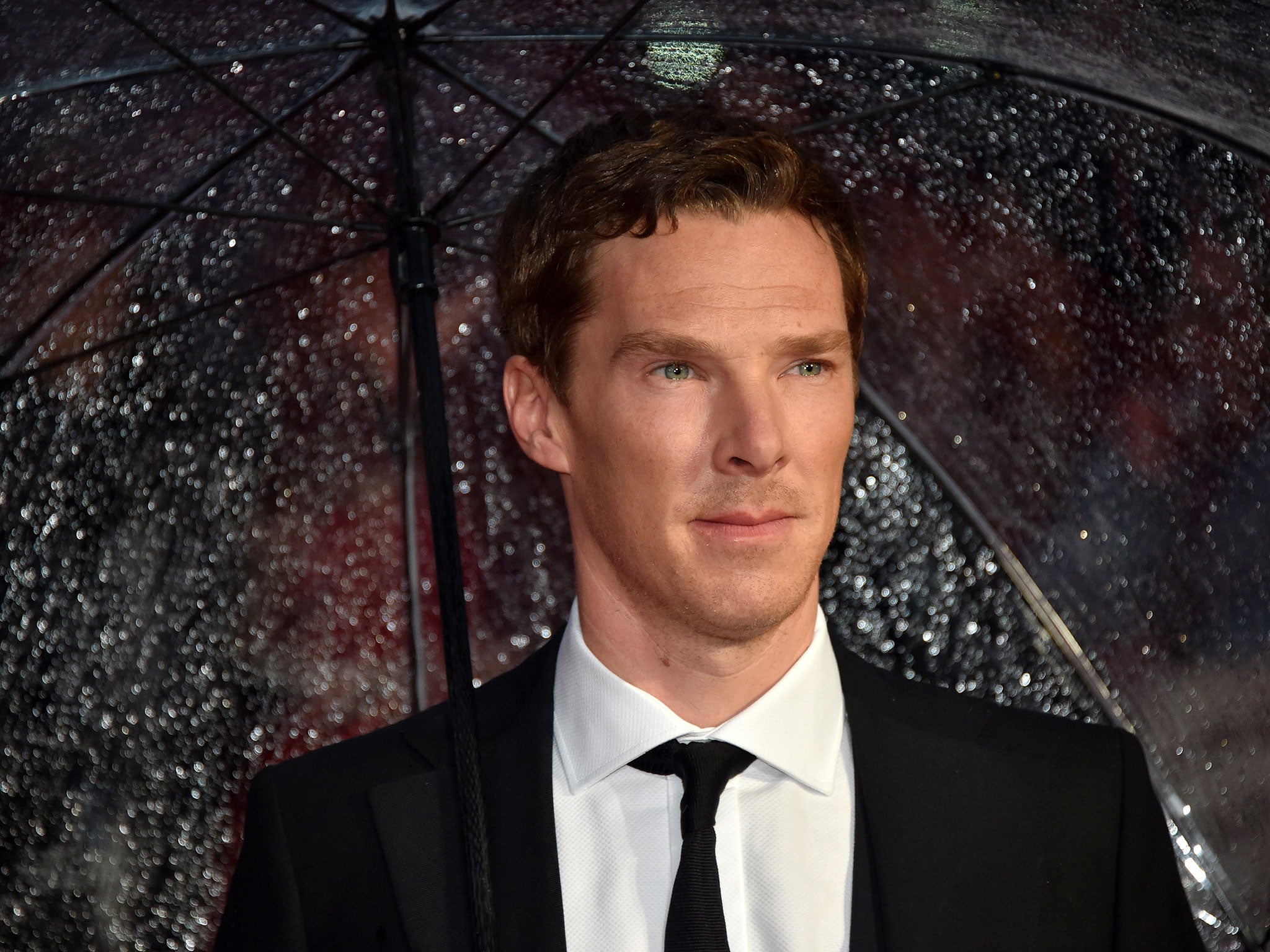 Benedict Cumberbatch attends the London premiere of his new film The Imitation Game