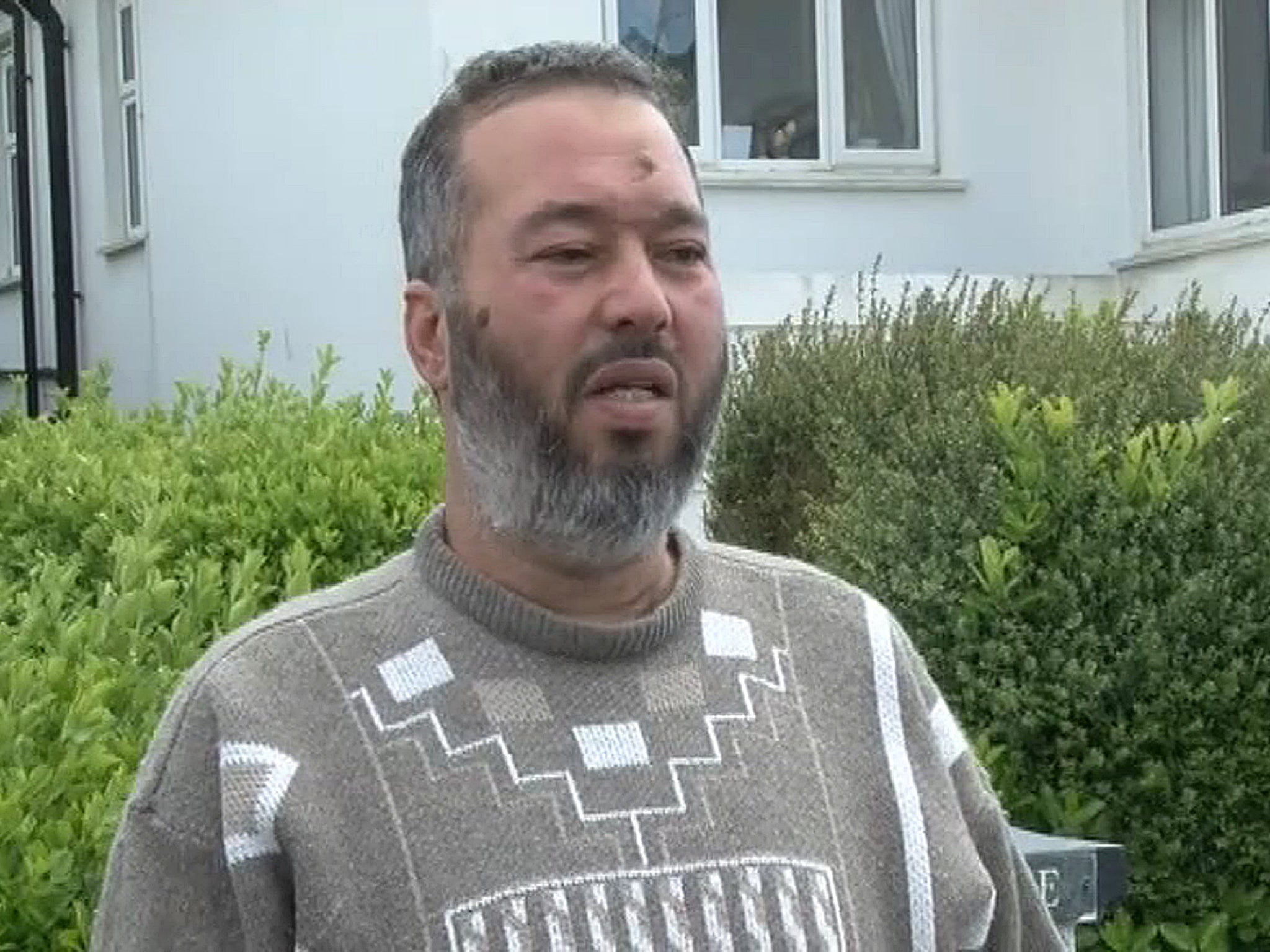 Abubaker Deghayes speaking from his home in Saltdean, East Sussex, after he said that a second of his sons had been killed in war-torn Syria (PA)