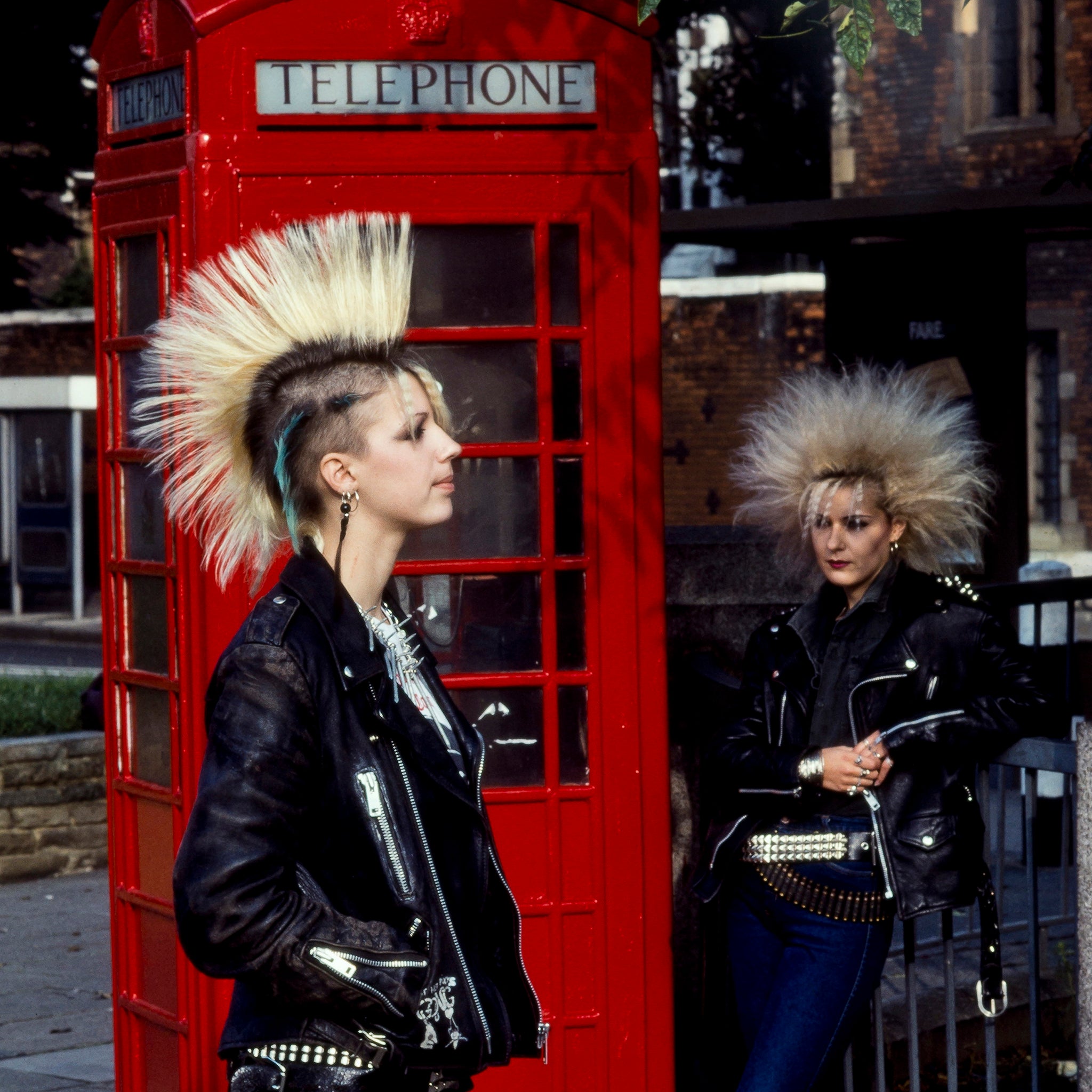 Female Punks London England UK, 1980s. (Photo by: PYMCA/UIG via Getty Images)