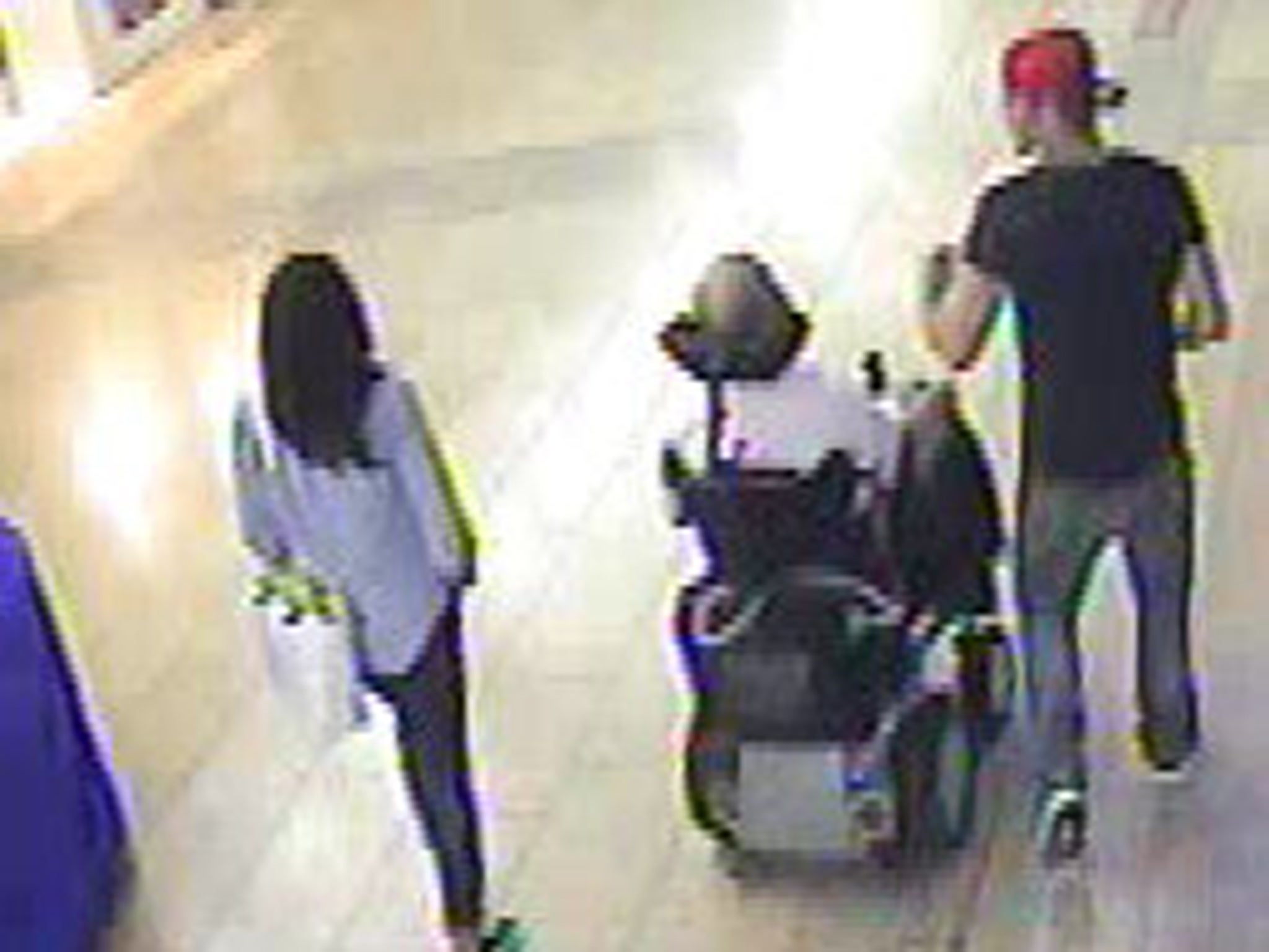 Police are looking for two male suspects, along with a female who was with the pair