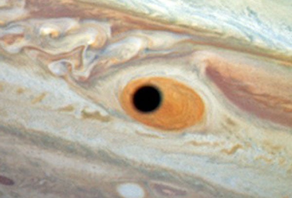 A close-up of the massive 'eye'. Image credit: Nasa