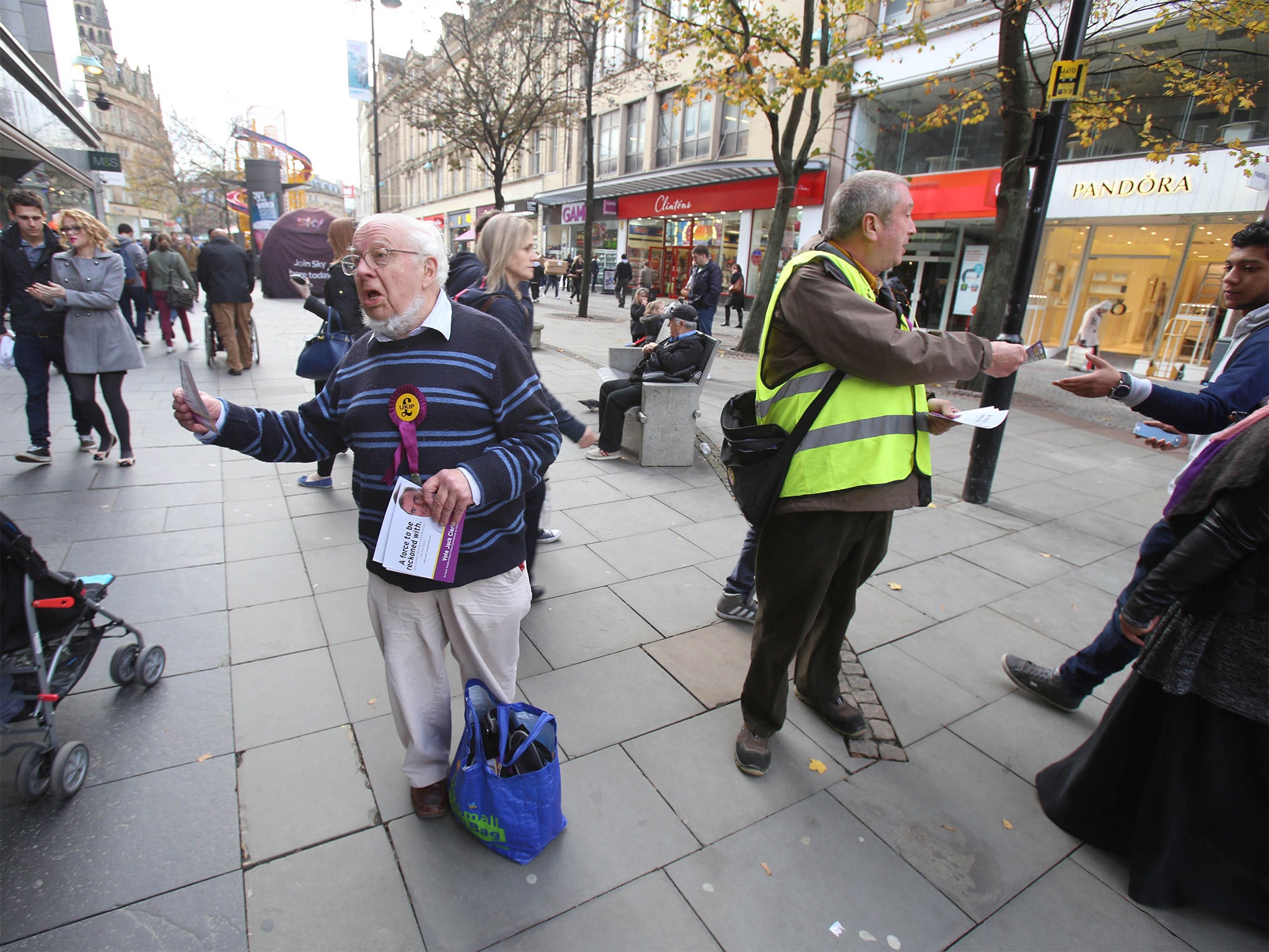 Ukip’s campaign is having less impact in Sheffield (pictured) than neighbouring Rotherham