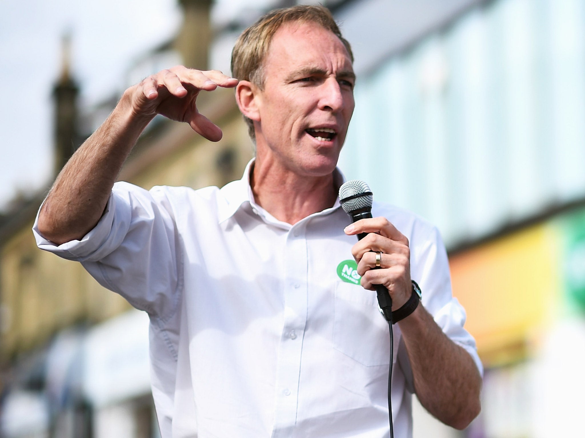 Jim Murphy campaigning for Better Together during the summer (Getty)