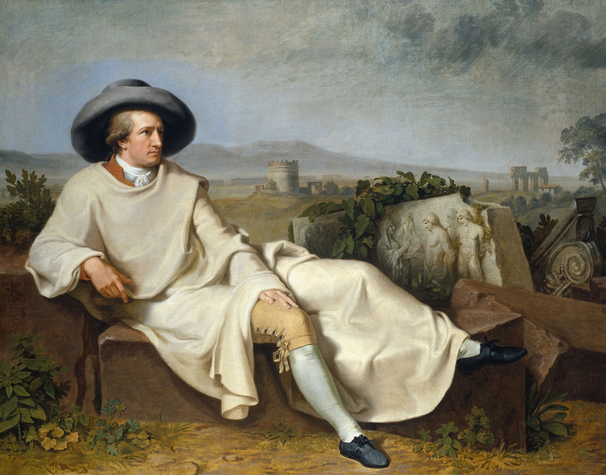 Lie back and think of Germany: Goethe, painted by Johann Heinrich Wilhelm Tischbein in 1787