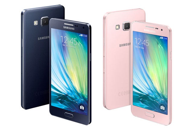 The Samsung Galaxy A5 (left) and A3 (right).