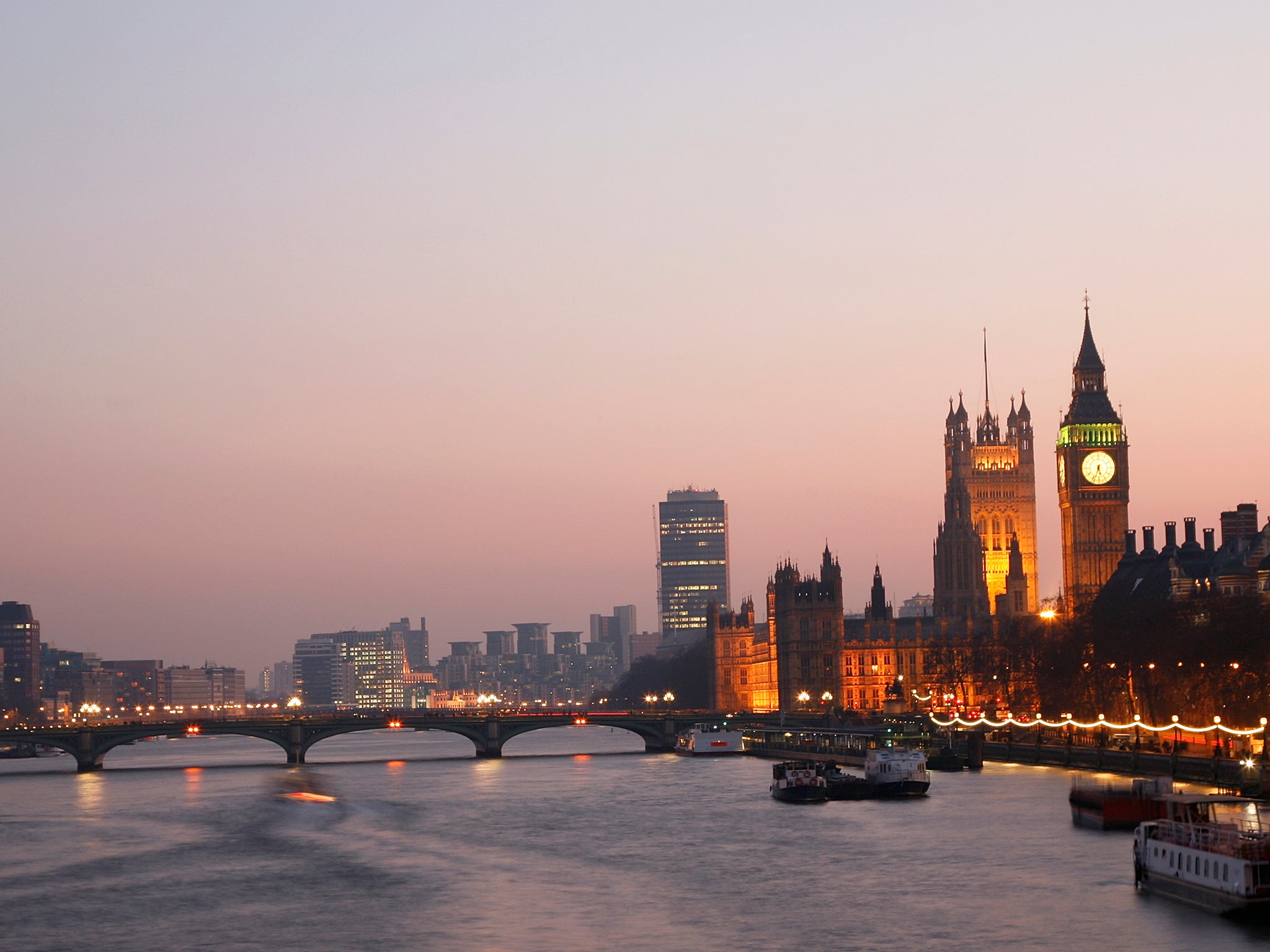 Westminster Palace at Dusk