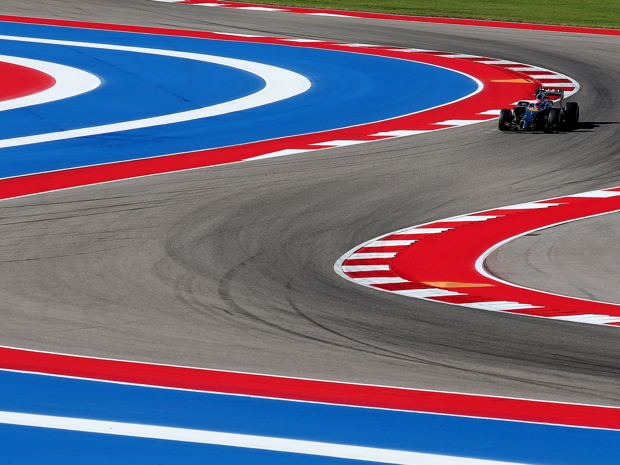 McLaren driver Jenson Button during practice in Austin