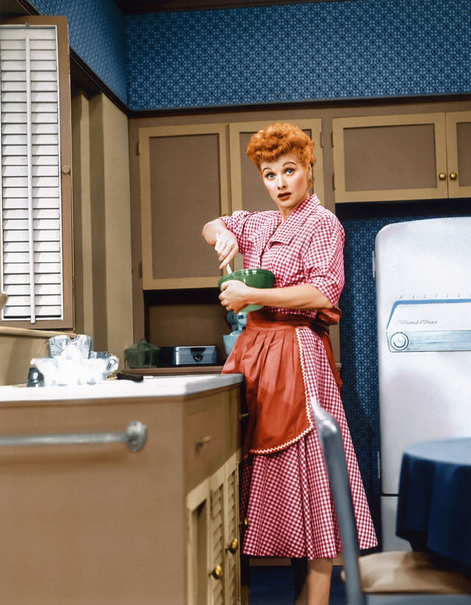 'I Love Lucy' followed the day-to-day trials of a reluctant housewife. Viewers were amused and reassured by her domestic incompetence, which was far removed from the accepted image of an all-American mom