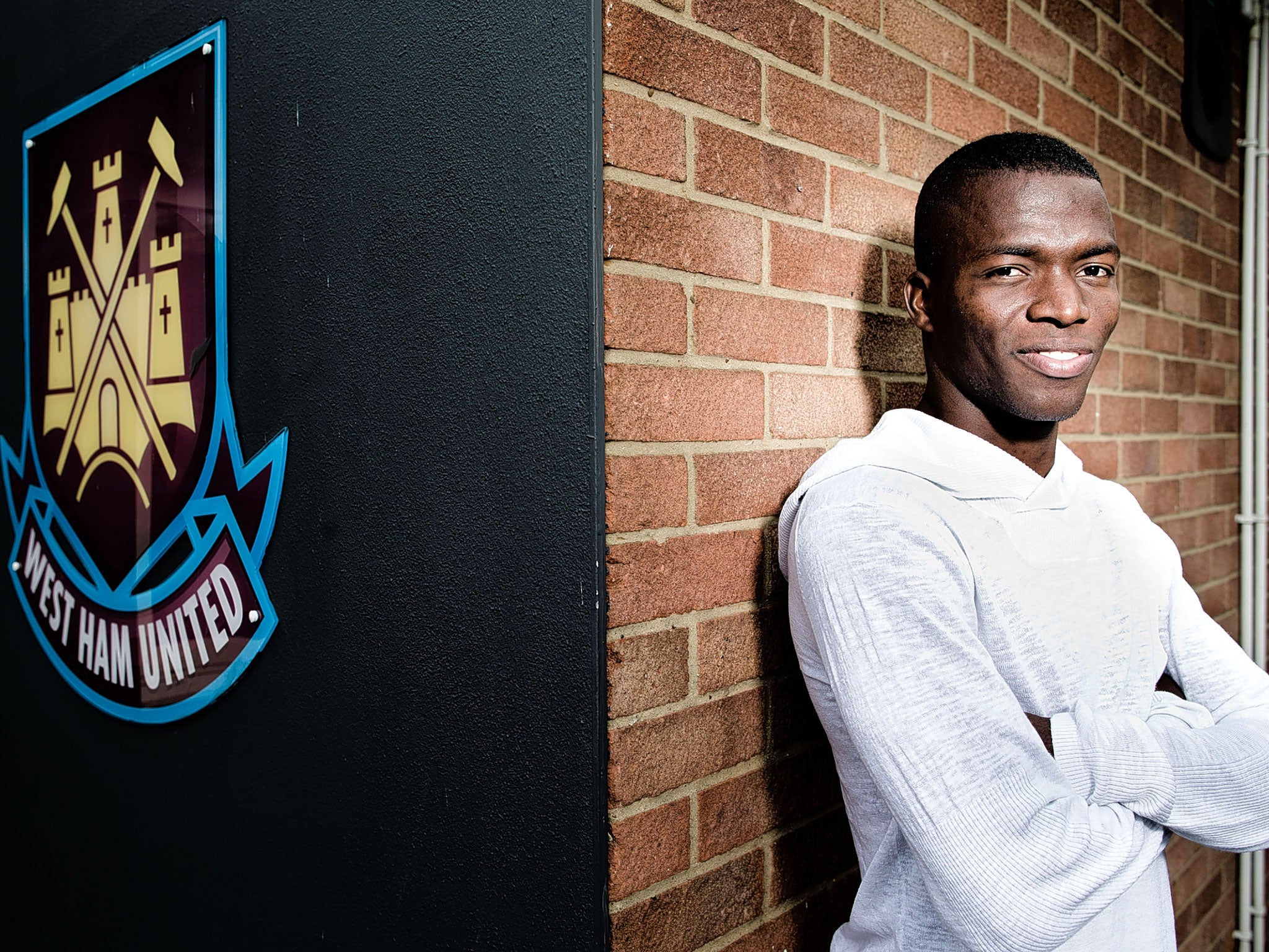 Enner Valencia at West Ham's training ground this week