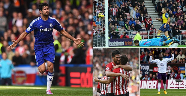 Diego Costa, Alexis Sanchez, Romelu Lukaku and Graziano Pelle