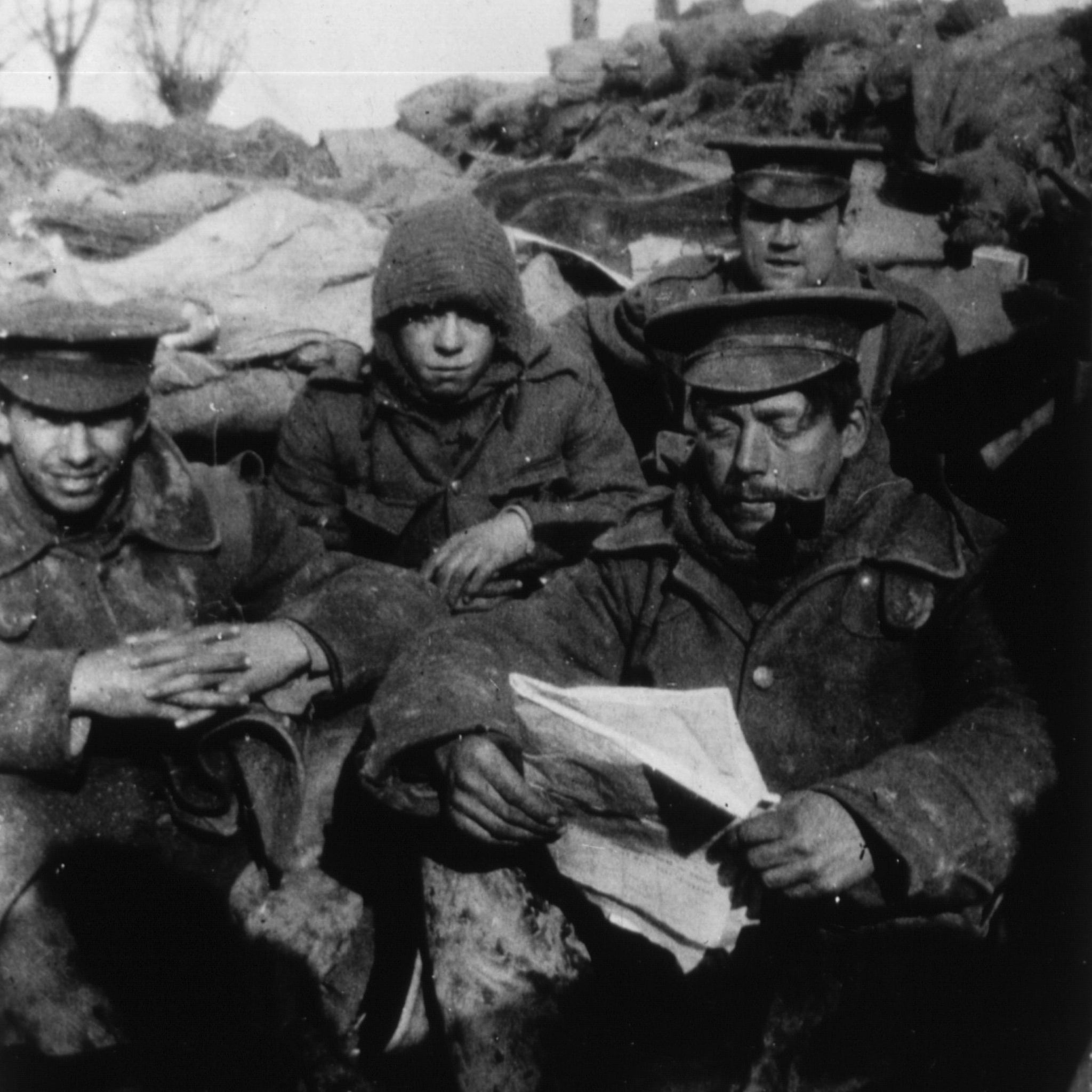 Infantry men of the First World War known as the 'Old Contemptibles'.