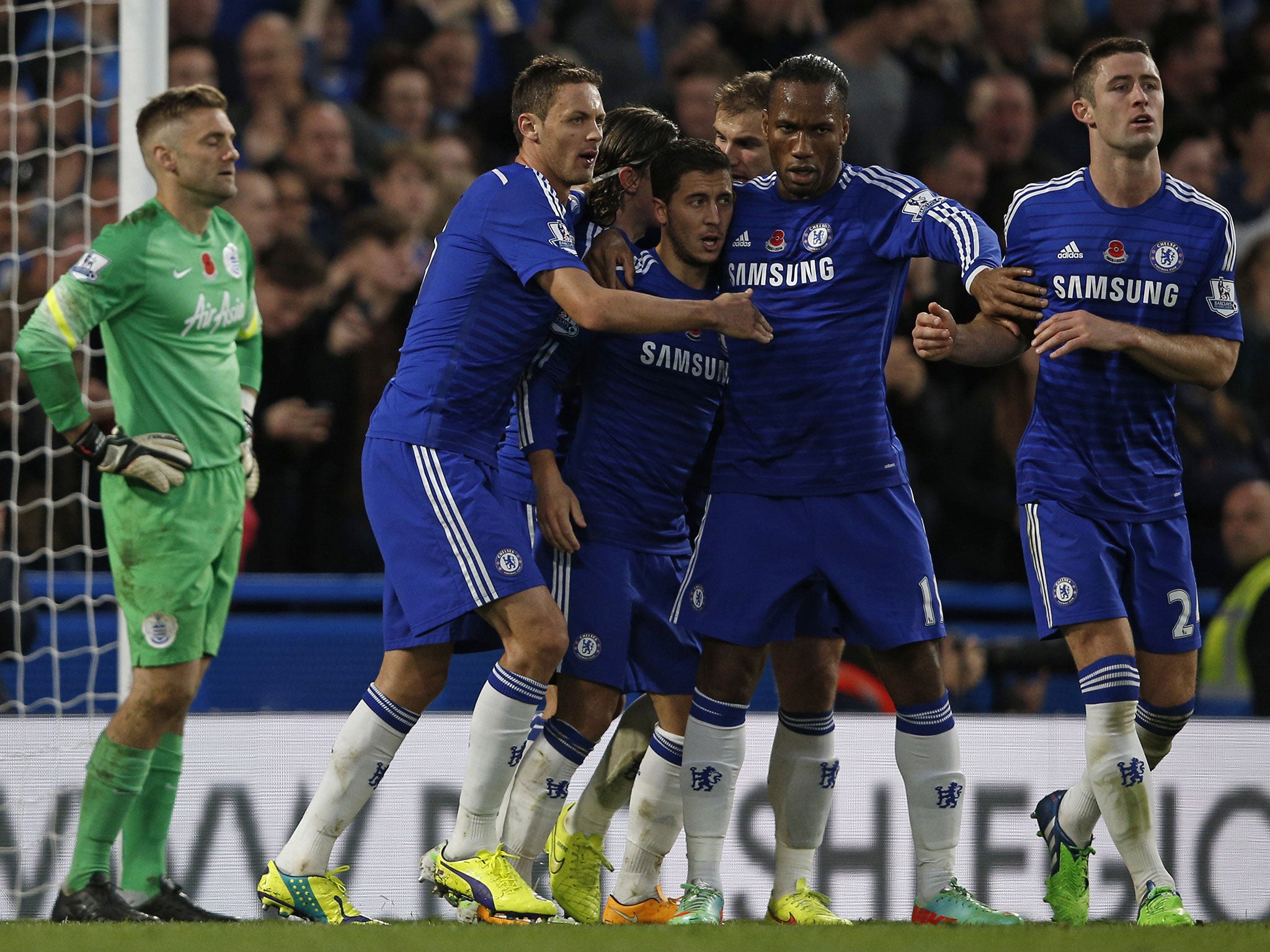 Chelsea have won eight and drawn just two of their 10 league matches so far