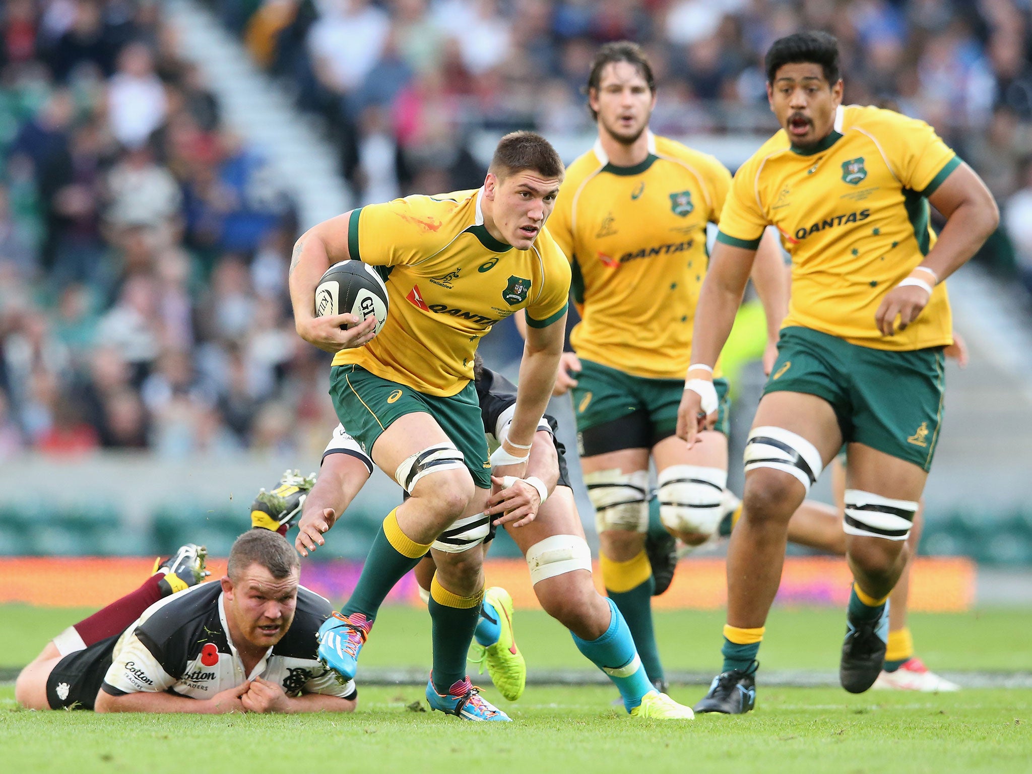 Sean McMahon got himself on the scoresheet at Twickenham